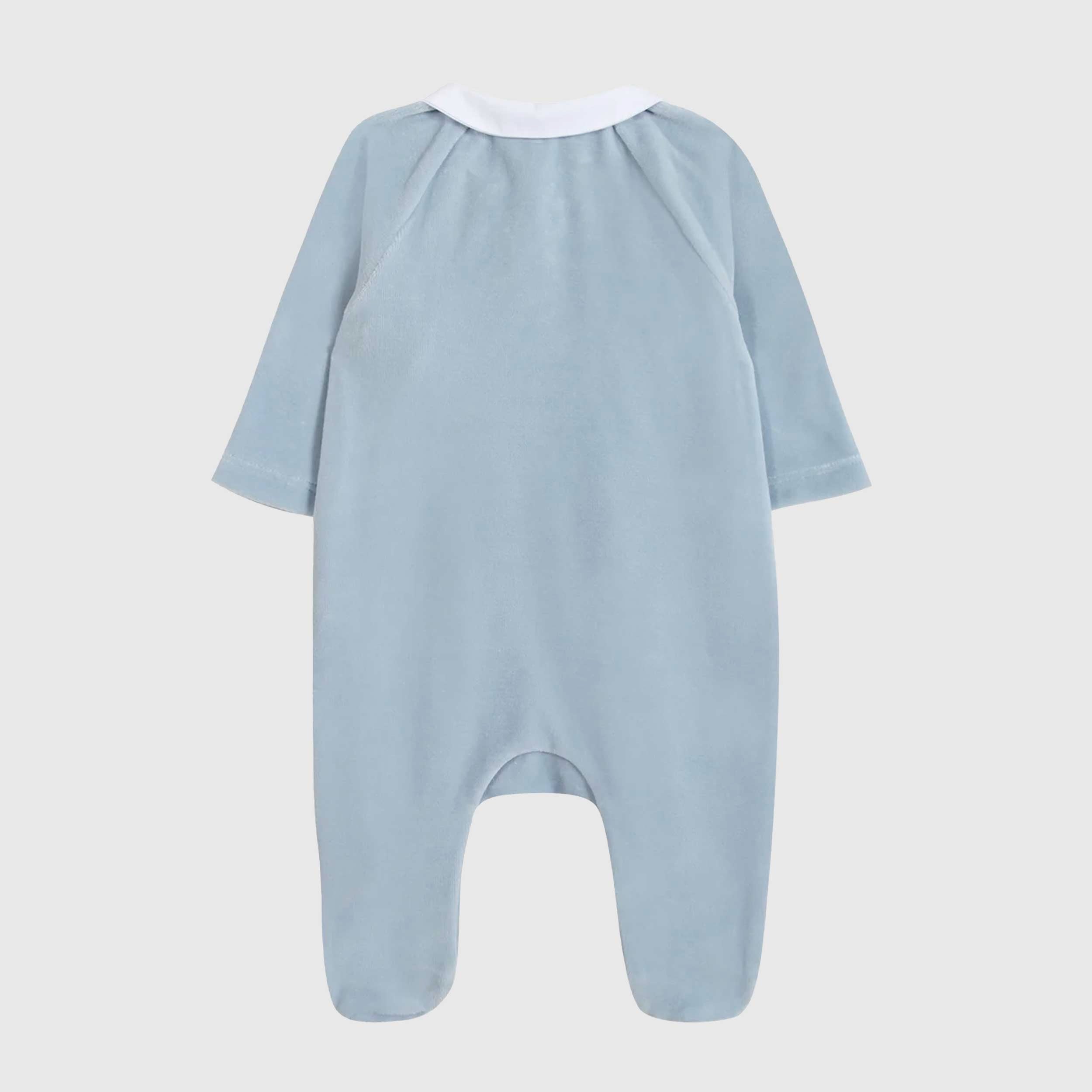 Tutina Celeste con Ricamo Firmata TARTINE ET CHOCOLAT