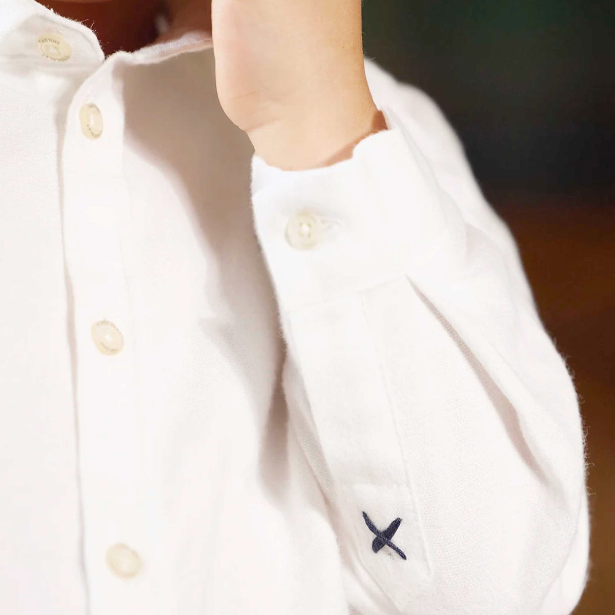 Camicia Bianca con Ricamo Logo per Neonato TARTINE ET CHOCOLAT