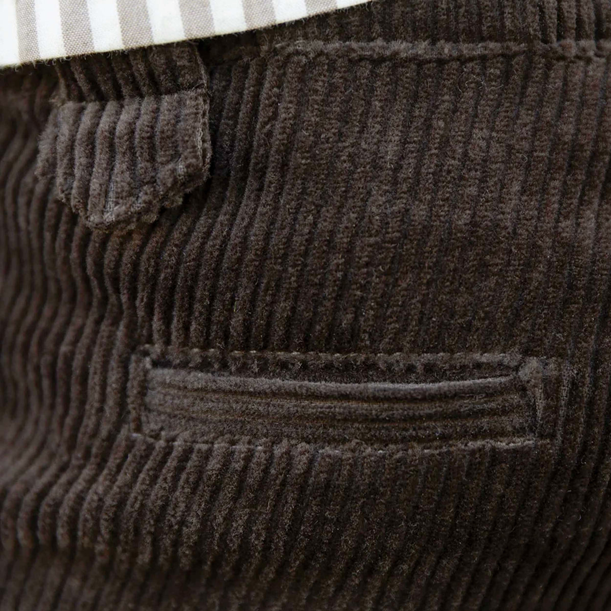 Brown Ribbed Velvet Trousers for Girls TARTINE ET CHOCOLAT