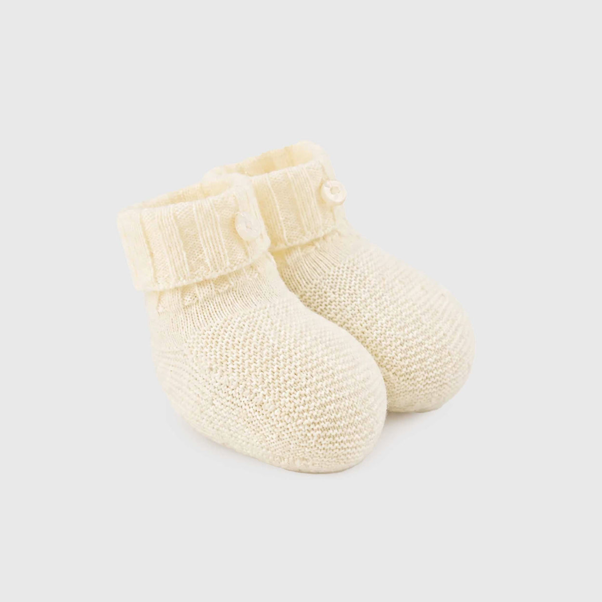 Beige Cashmere Slippers for Newborns TARTINE ET CHOCOLAT