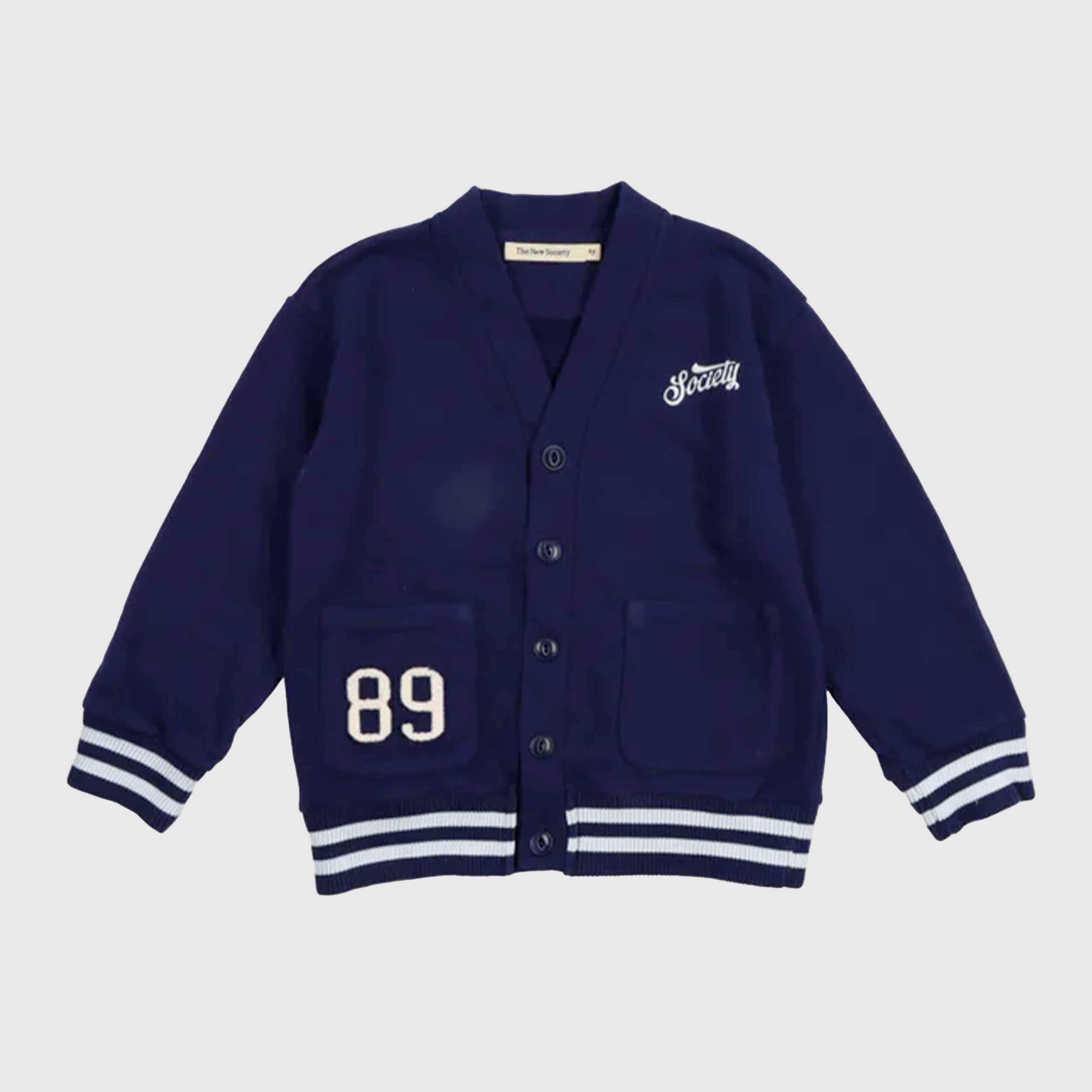 Cardigan Finnia Blu Navy Firmato THE NEW SOCIETY