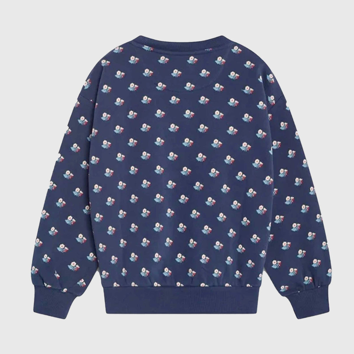 Blue Floral Print Sweatshirt for Girls by THE NEW SOCIETY