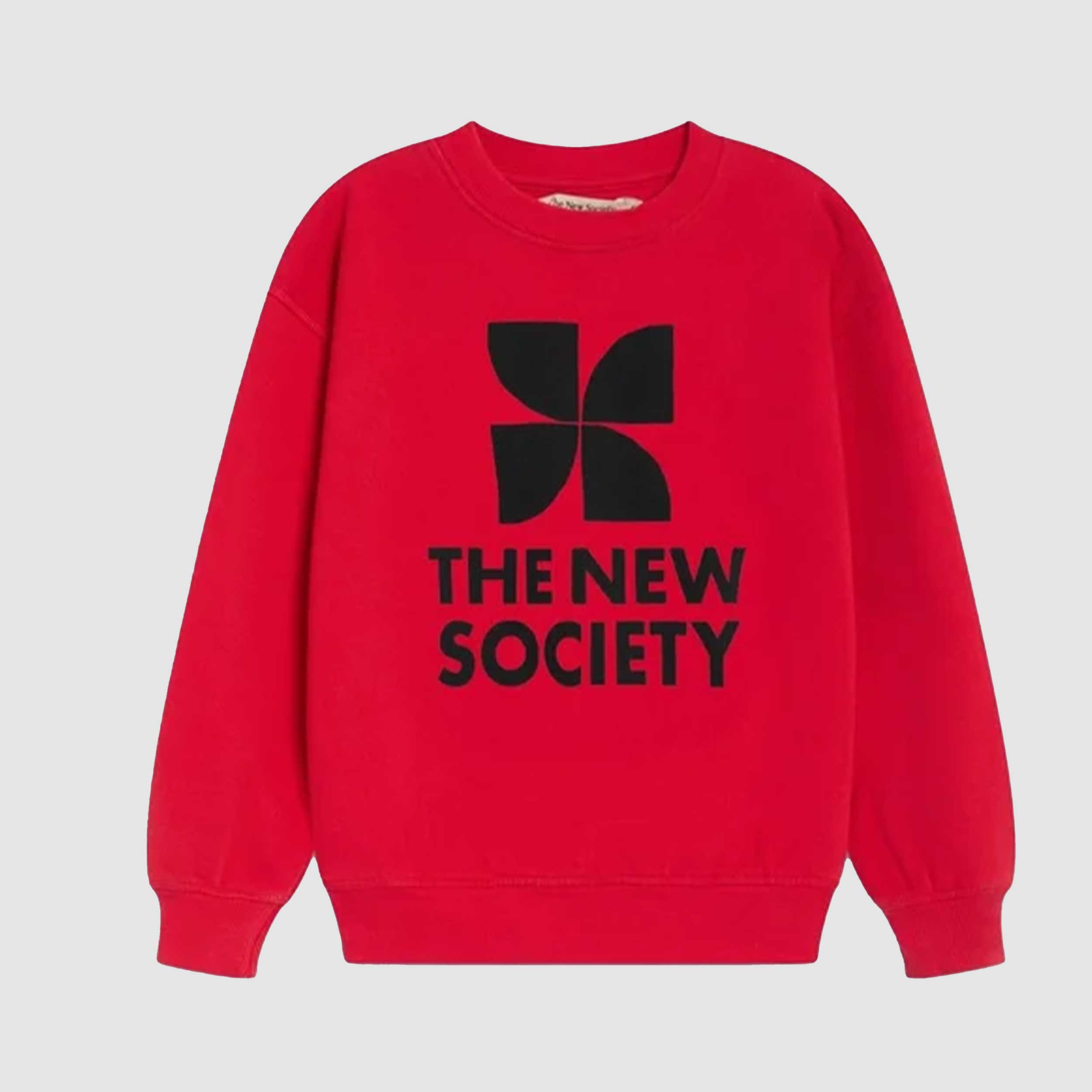 Felpa Rossa a Manica Lunga by THE NEW SOCIETY
