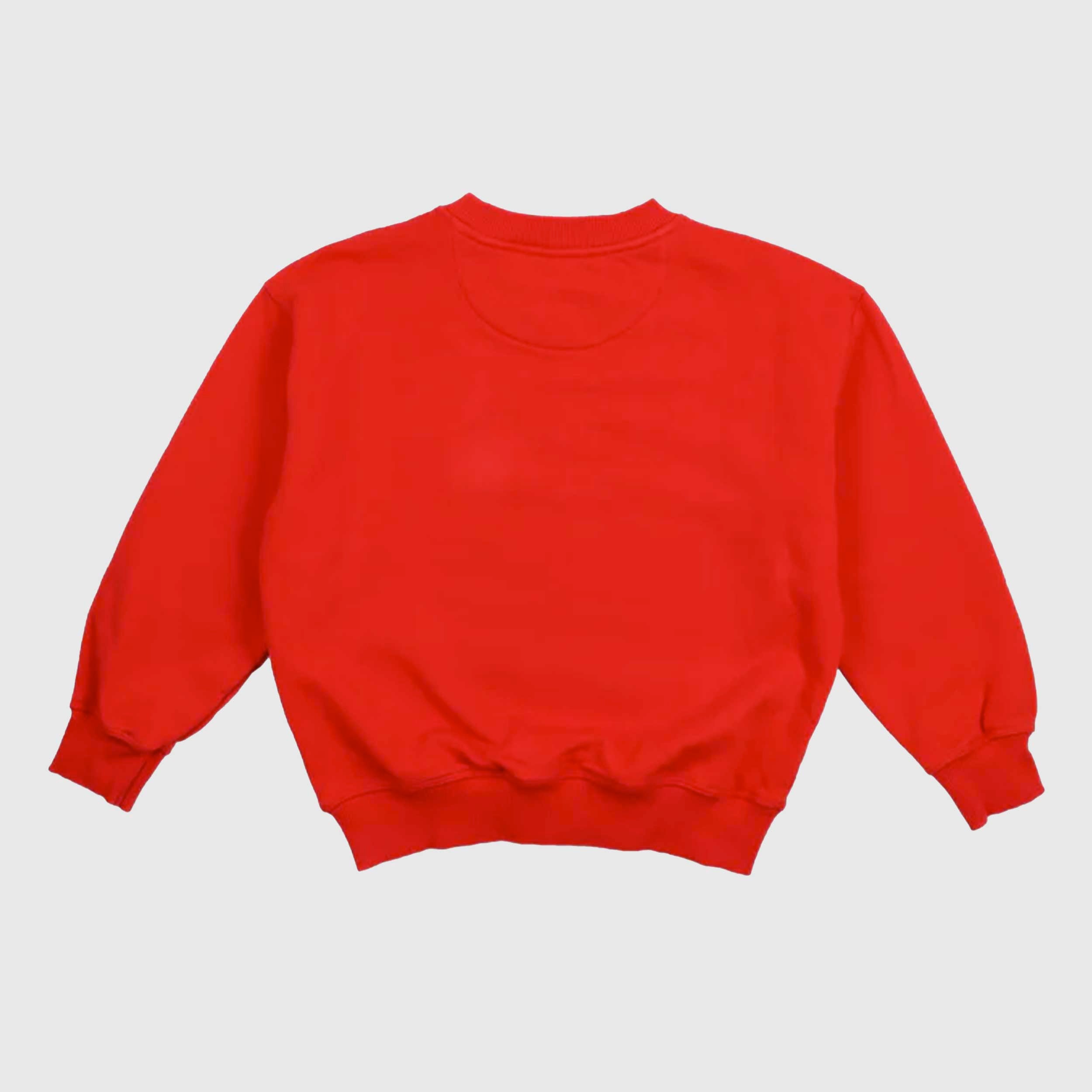 Felpa Maca Rosso Tulipano Firmata THE NEW SOCIETY