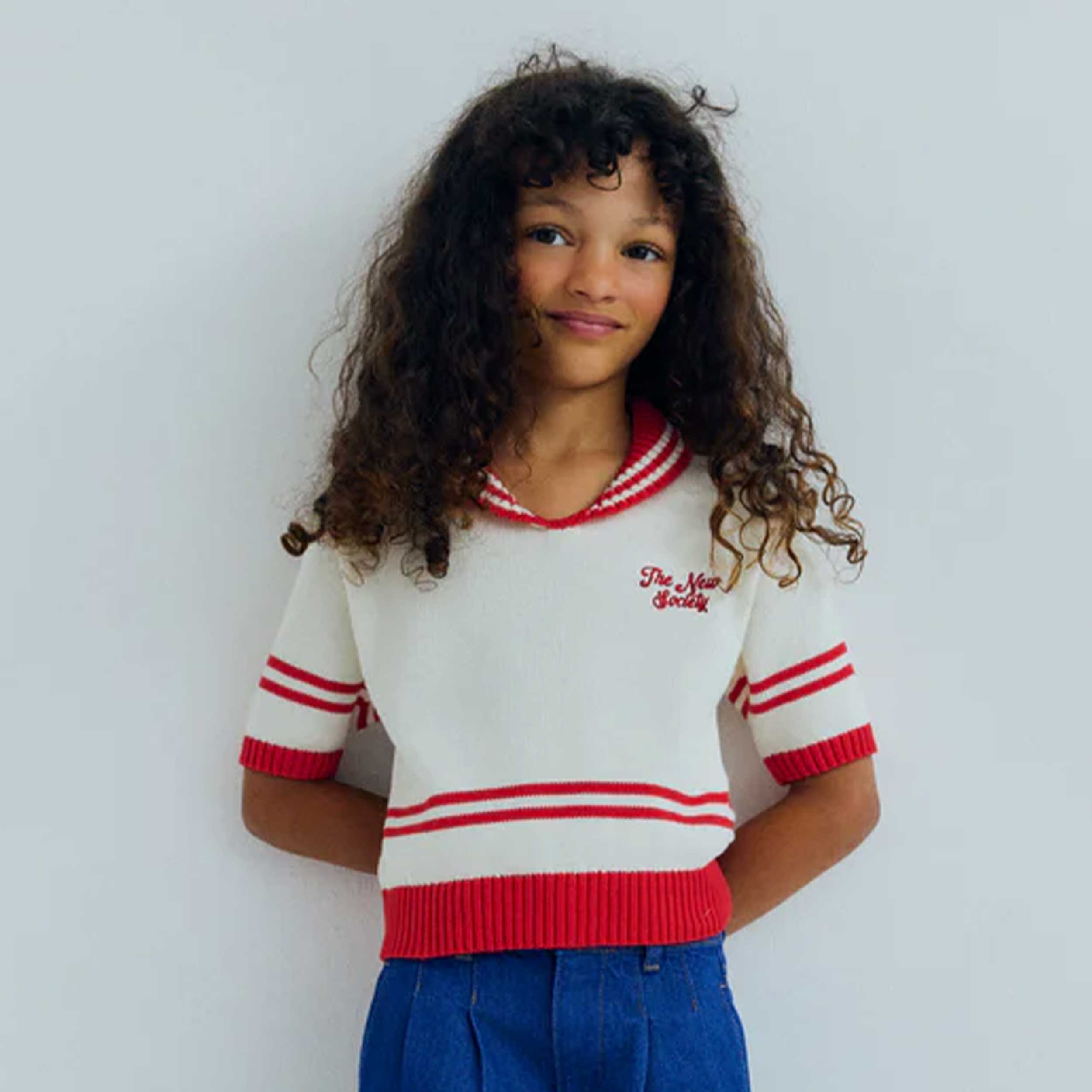 Polo Begonia in Maglia Firmata THE NEW SOCIETY