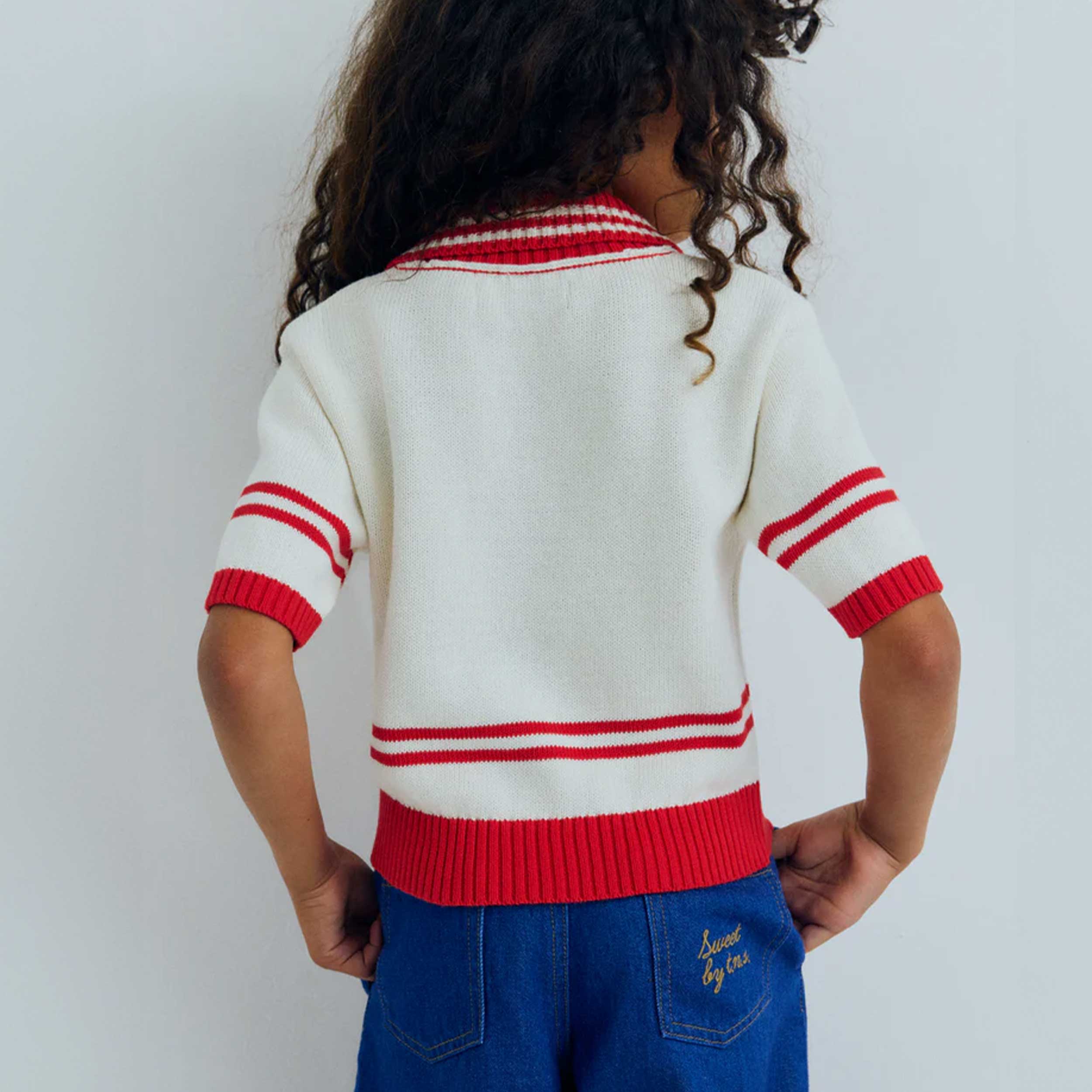 Polo Begonia in Maglia Firmata THE NEW SOCIETY