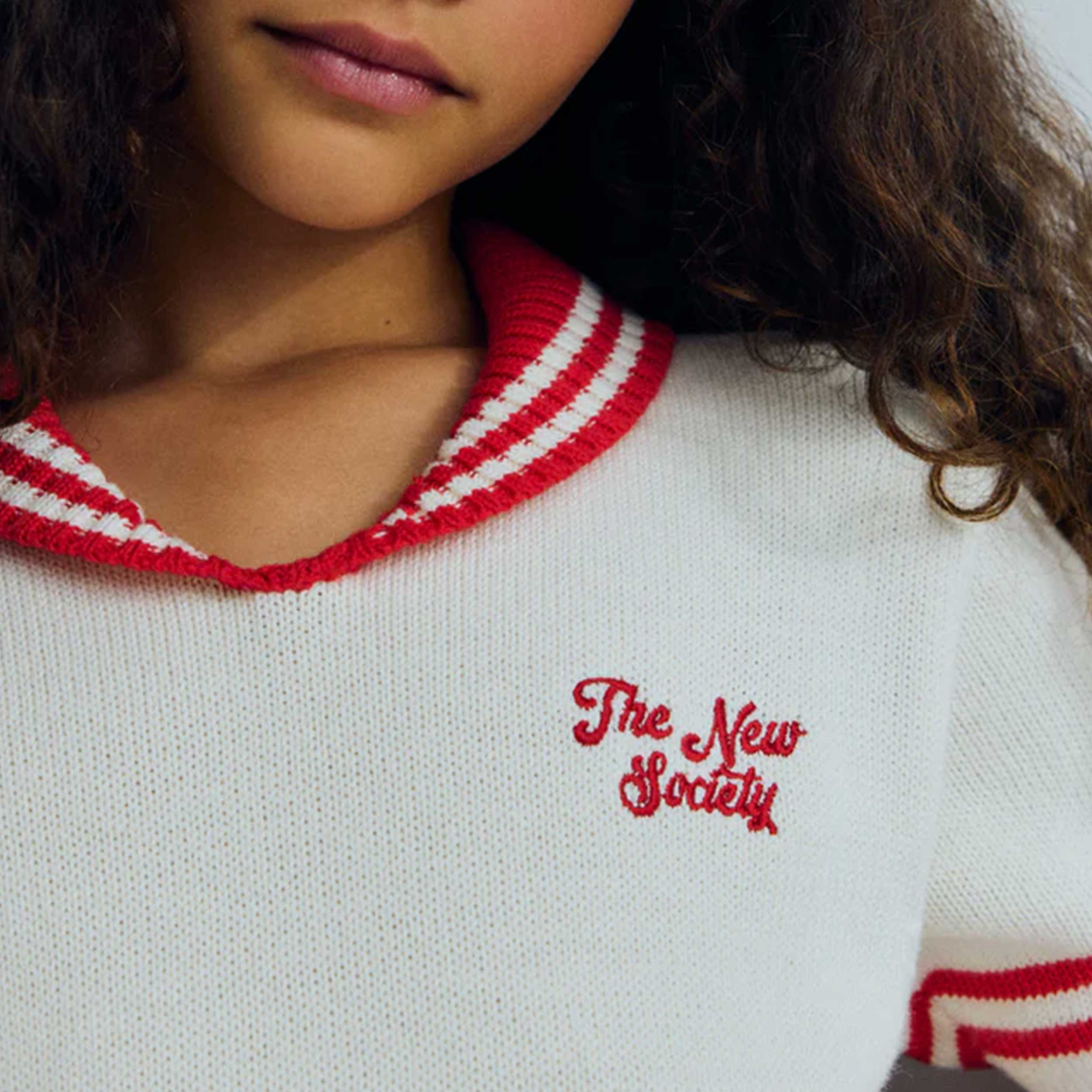 Polo Begonia in Maglia Firmata THE NEW SOCIETY