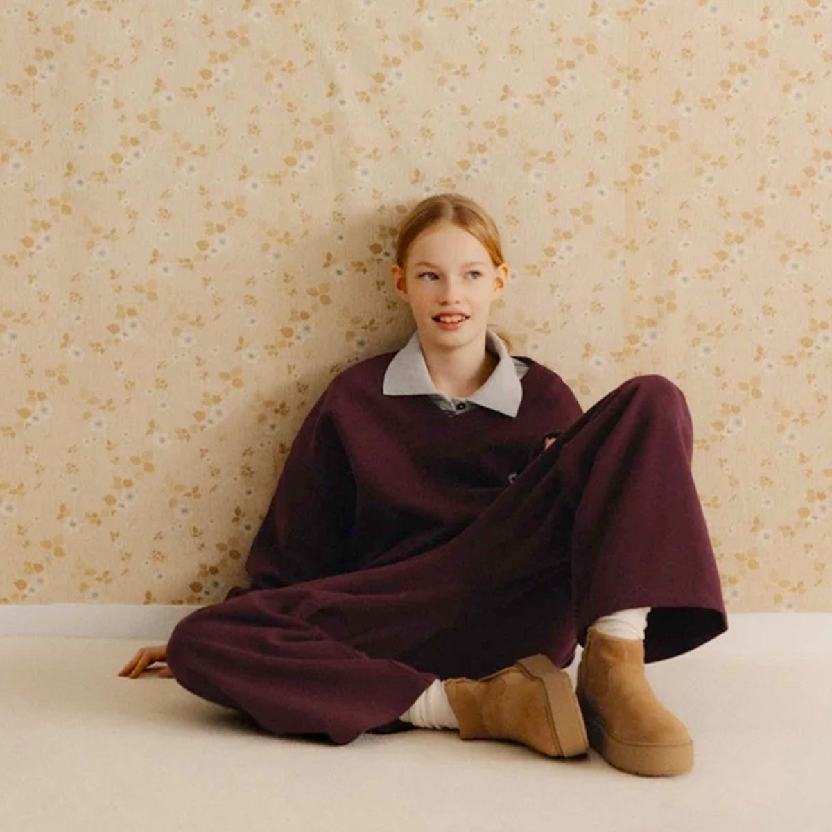 Pantalone Tuta Bordeaux per Ragazza by THE NEW SOCIETY