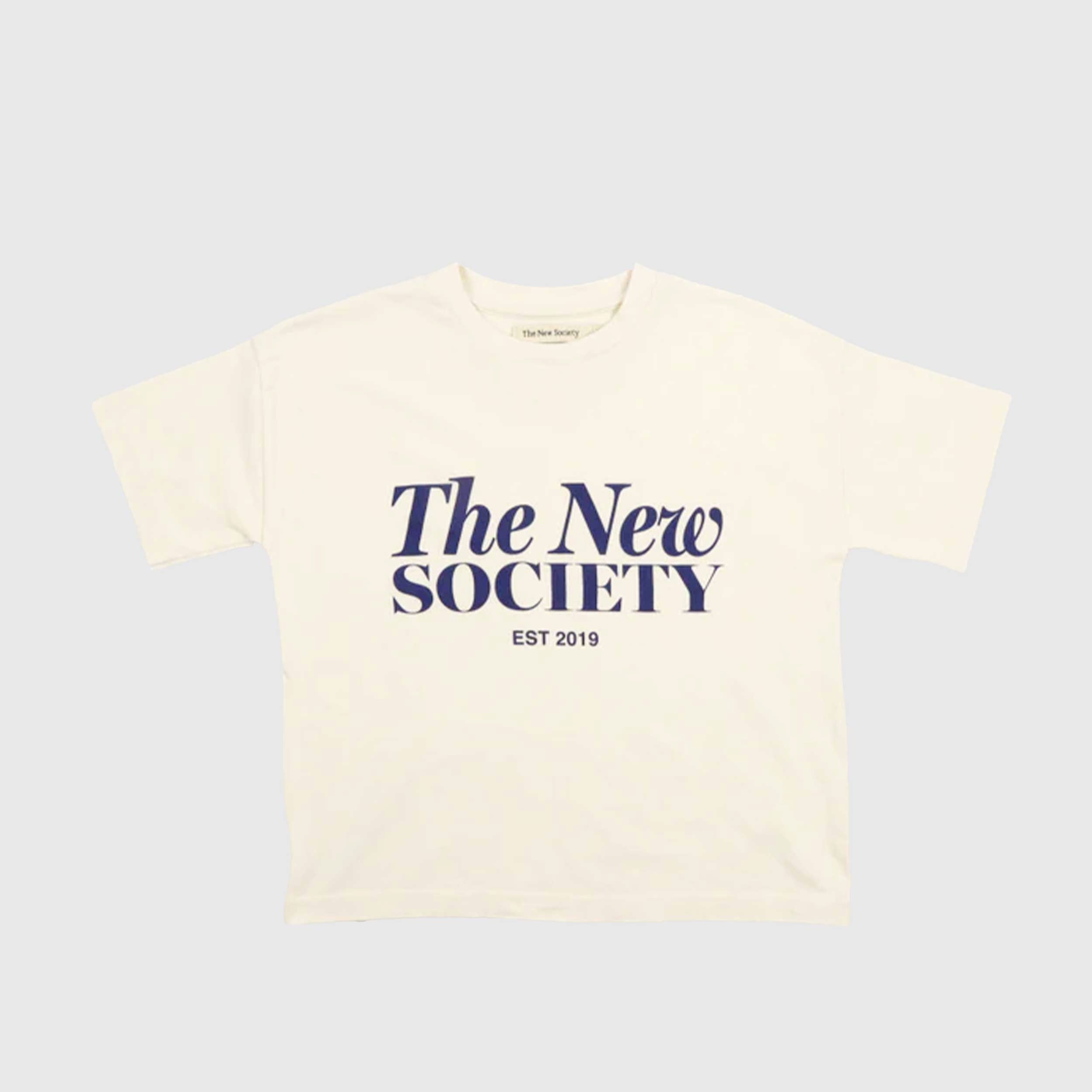 Maglietta Bonsai Bianca con Logo Firmata THE NEW SOCIETY