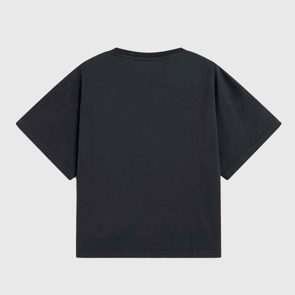 T-Shirt Nera con Stemma per Ragazza by THE NEW SOCIETY