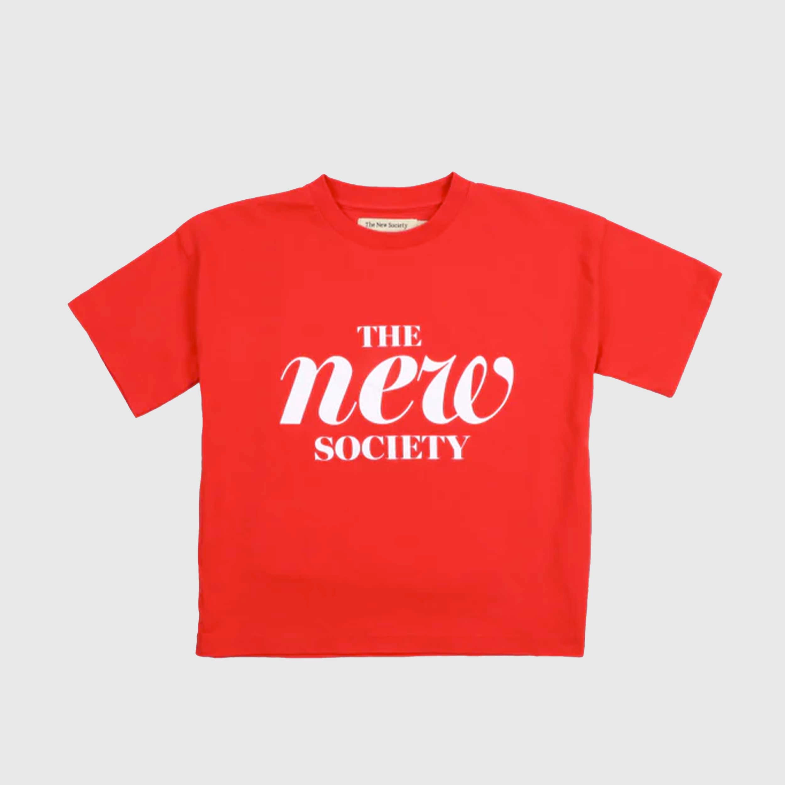 Maglietta Maca Rossa Tulipano Firmata THE NEW SOCIETY