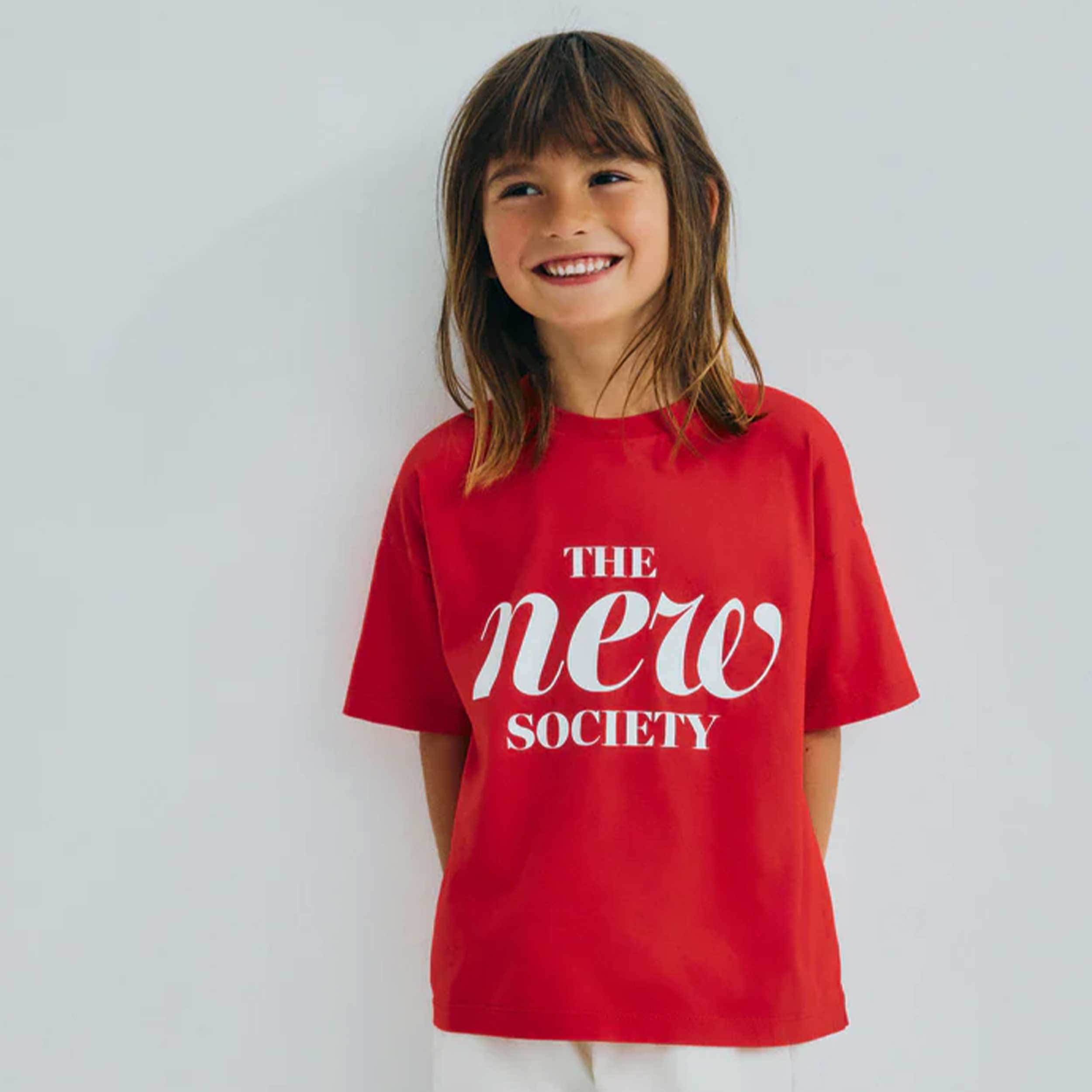 Maglietta Maca Rossa Tulipano Firmata THE NEW SOCIETY