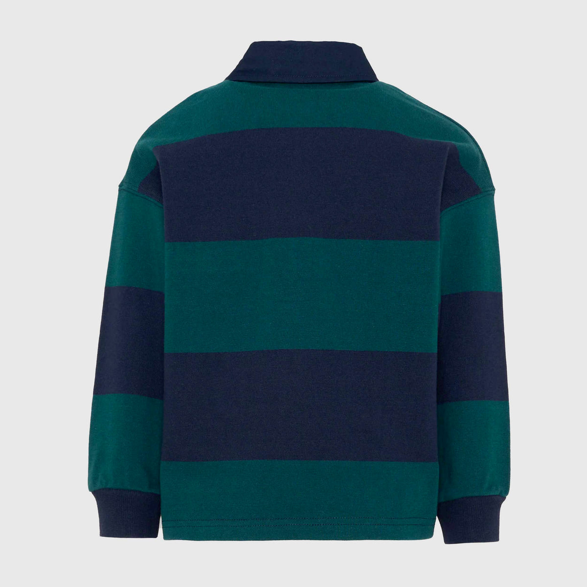 TIMBERLAND Boys' Polo Pattern Blue and Green Striped Sweatshirt