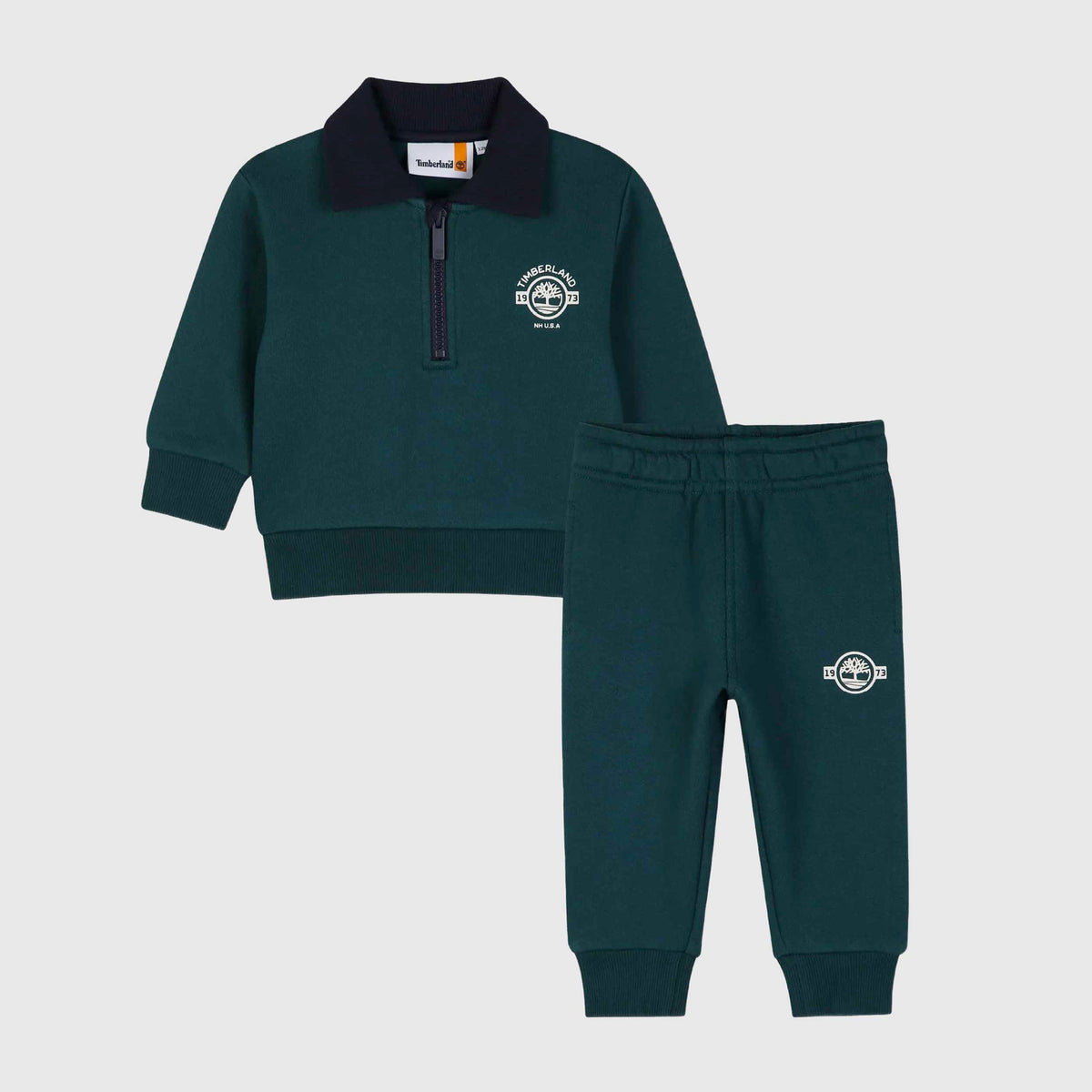 TIMBERLAND Kids' Dark Green Jumpsuit Set