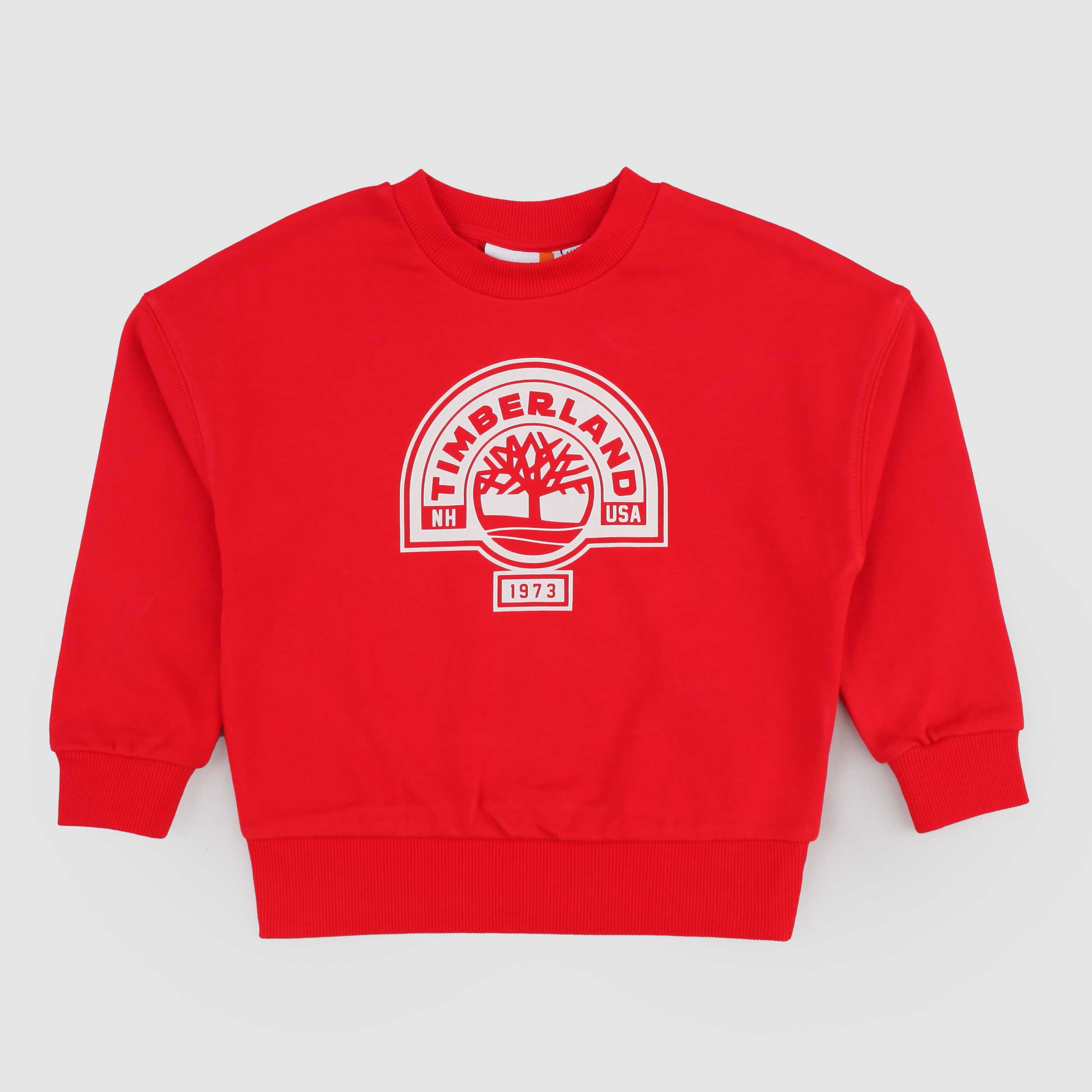 Felpa Rossa con Cappuccio Firmata TIMBERLAND