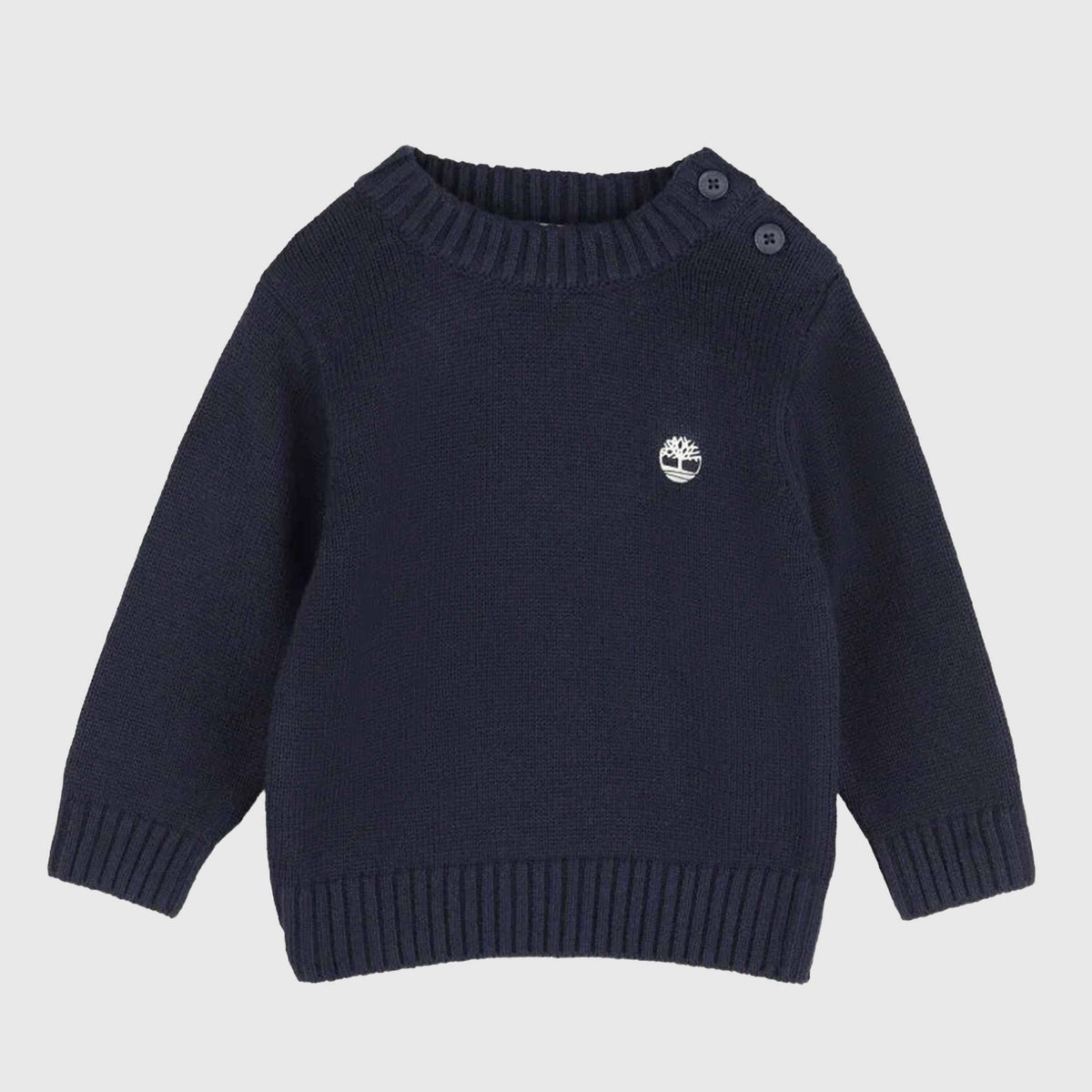 TIMBERLAND Navy Blue Button-Up Sweater for Kids