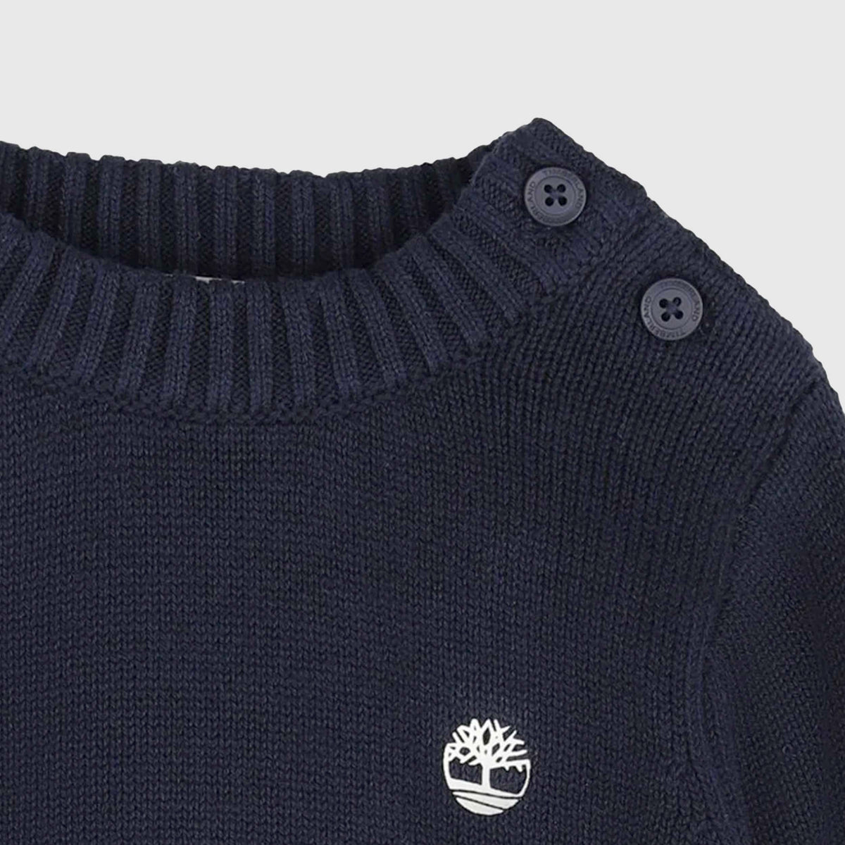 TIMBERLAND Navy Blue Button-Up Sweater for Kids