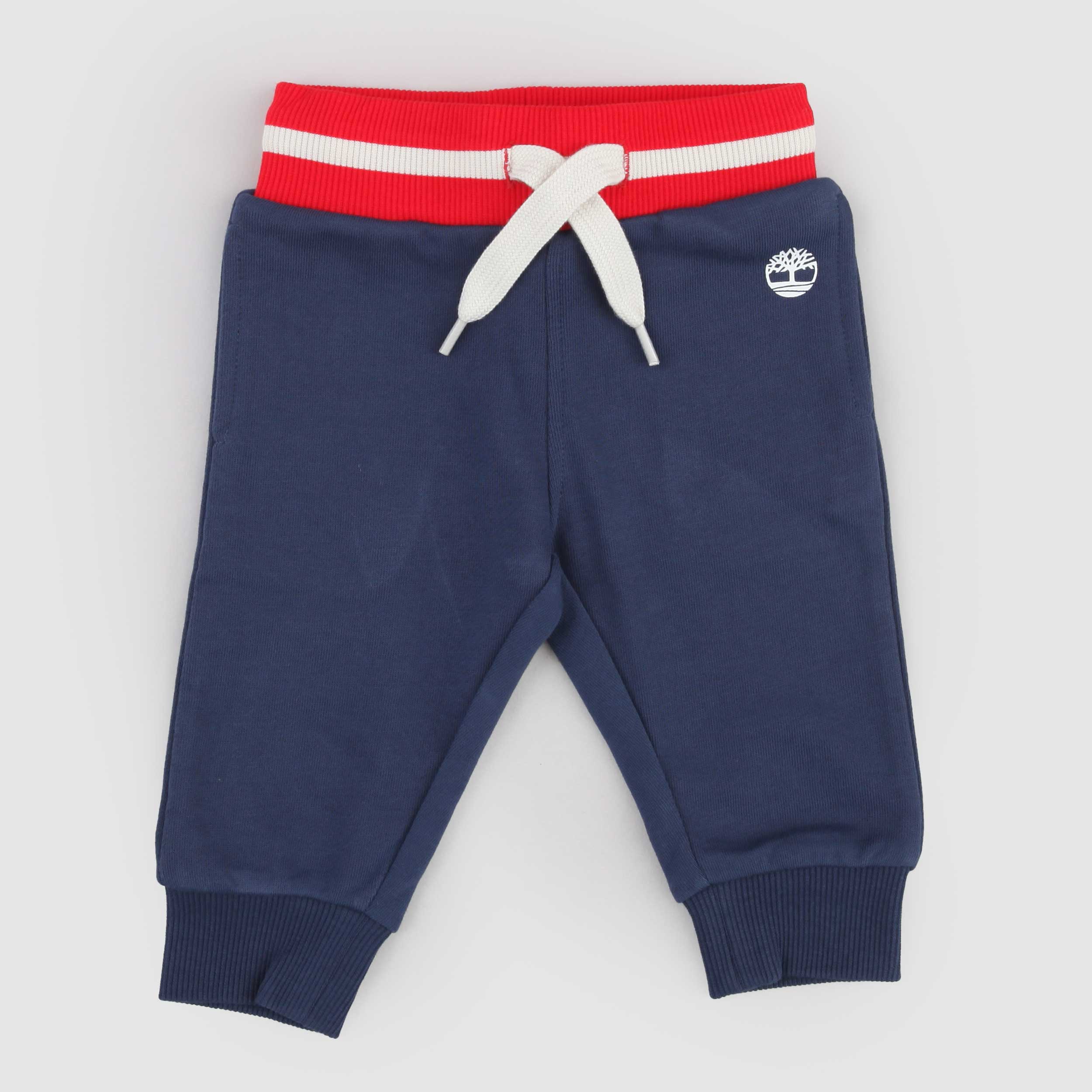 Pantalone Blu con Stemma Bianco Firmato TIMBERLAND