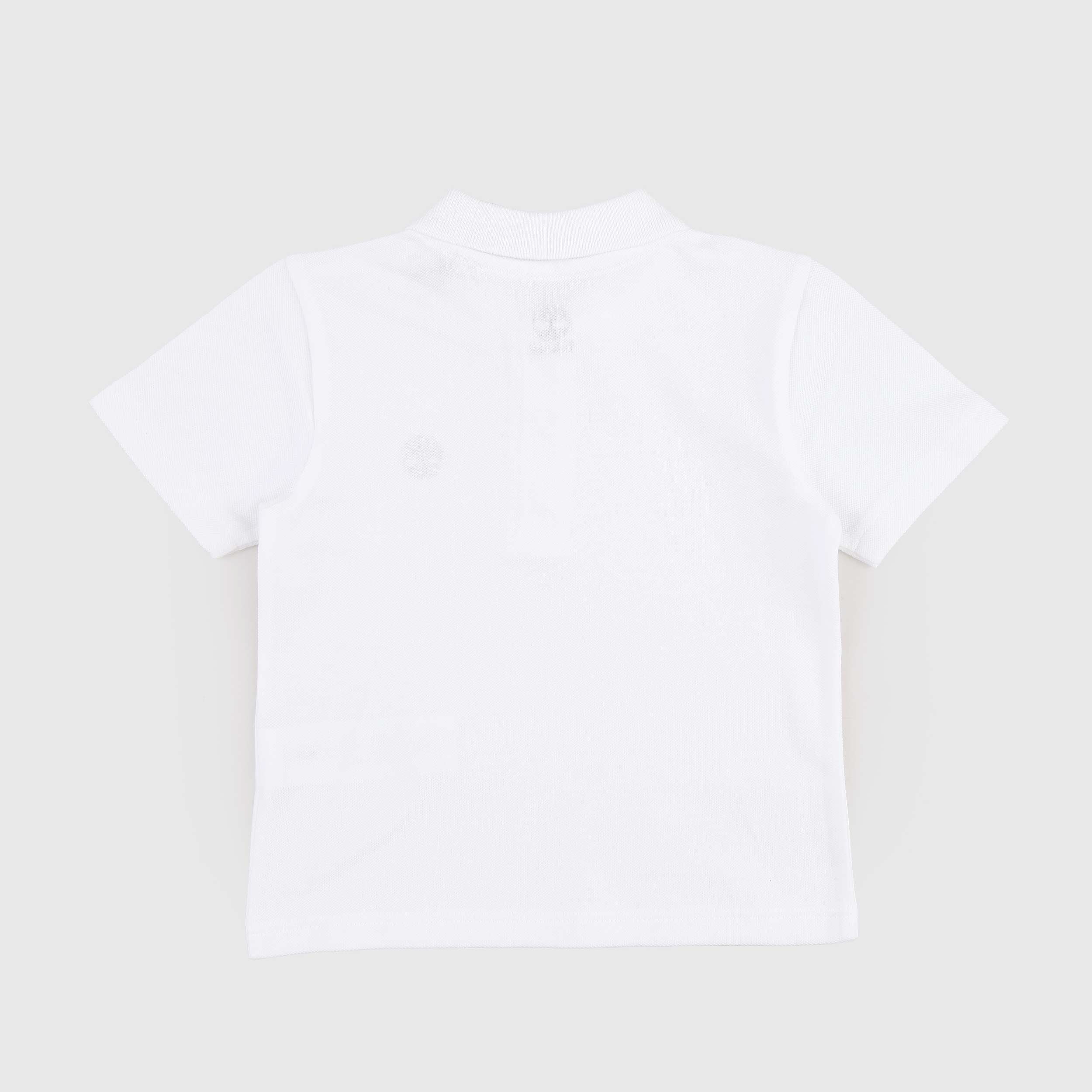 Polo Bianco con Ricamo Blu Iconico Firmata TIMBERLAND
