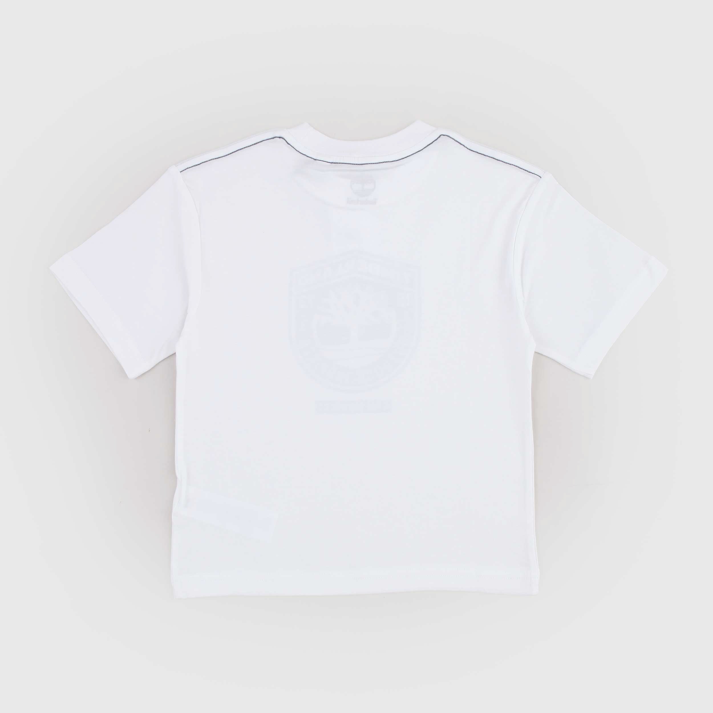 T-shirt Bianca Elasticizzata con Stampa Firmata TIMBERLAND