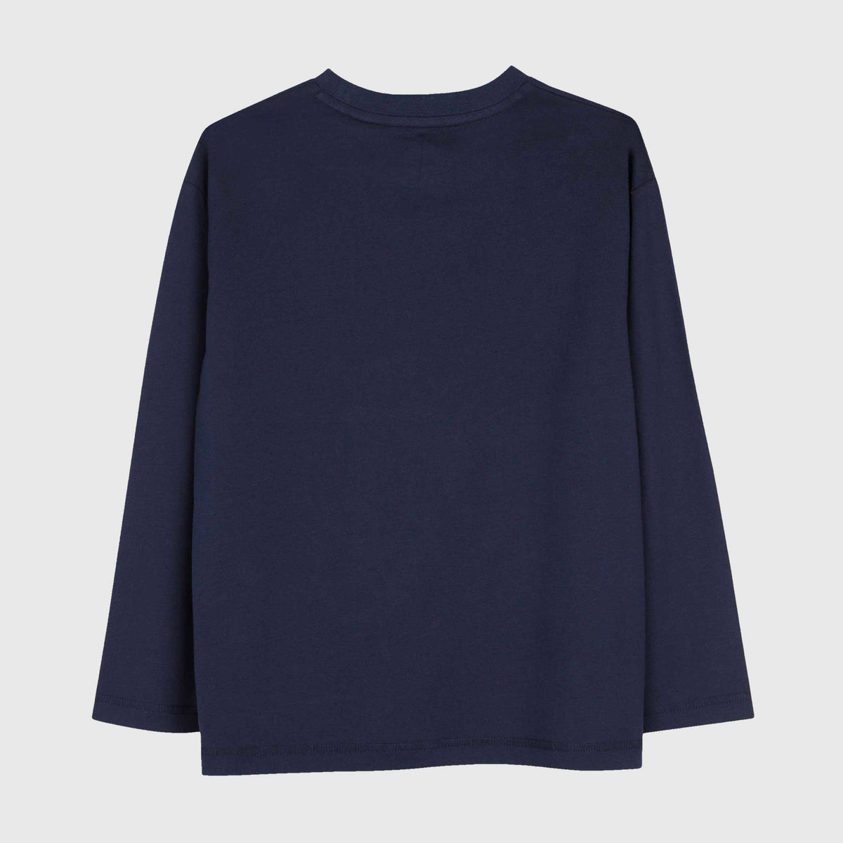 T-shirt Blu Maniche Lunghe con Logo per Bambini TIMBERLAND