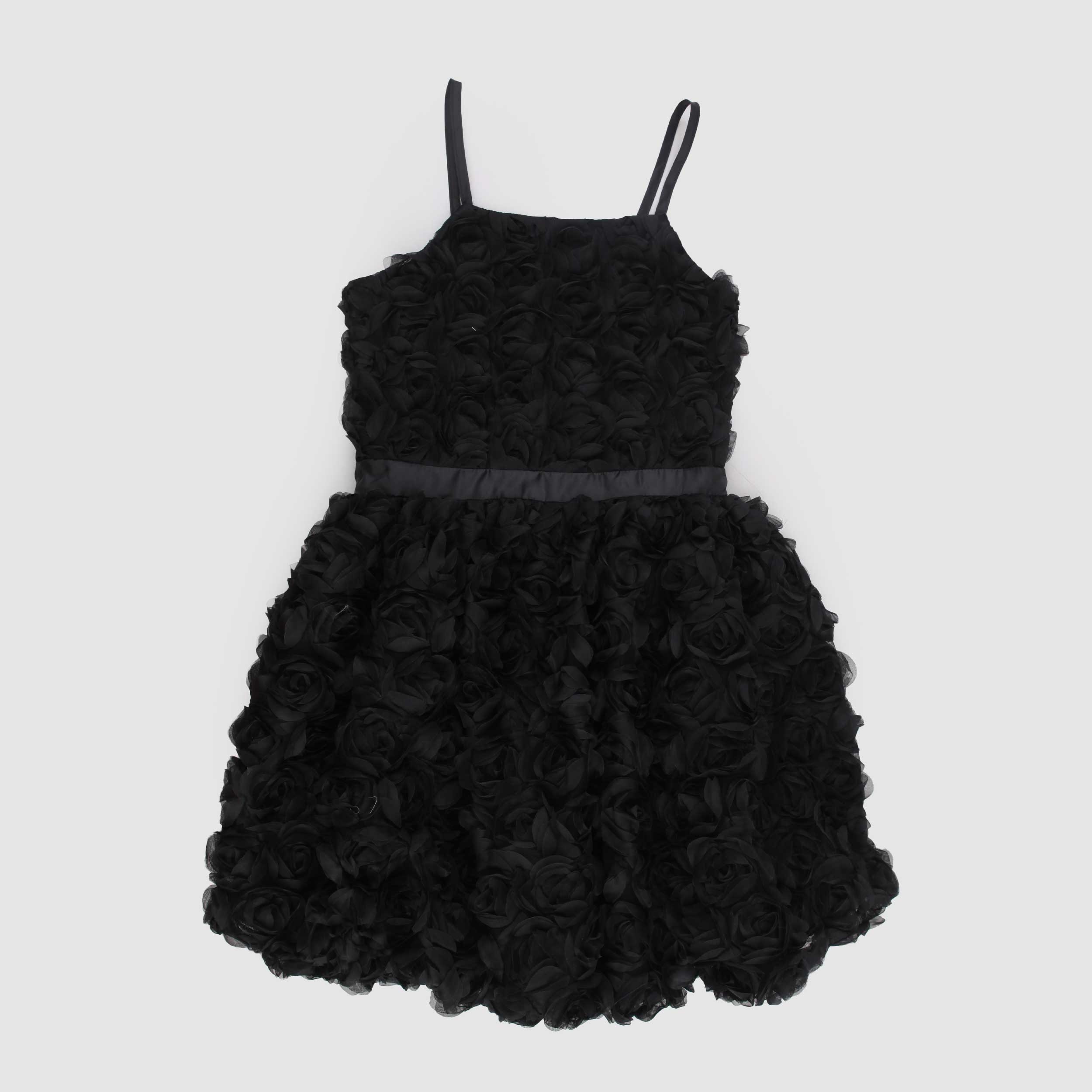 Abito Nero con Bretelline e Nastro Firmato TOBETOO