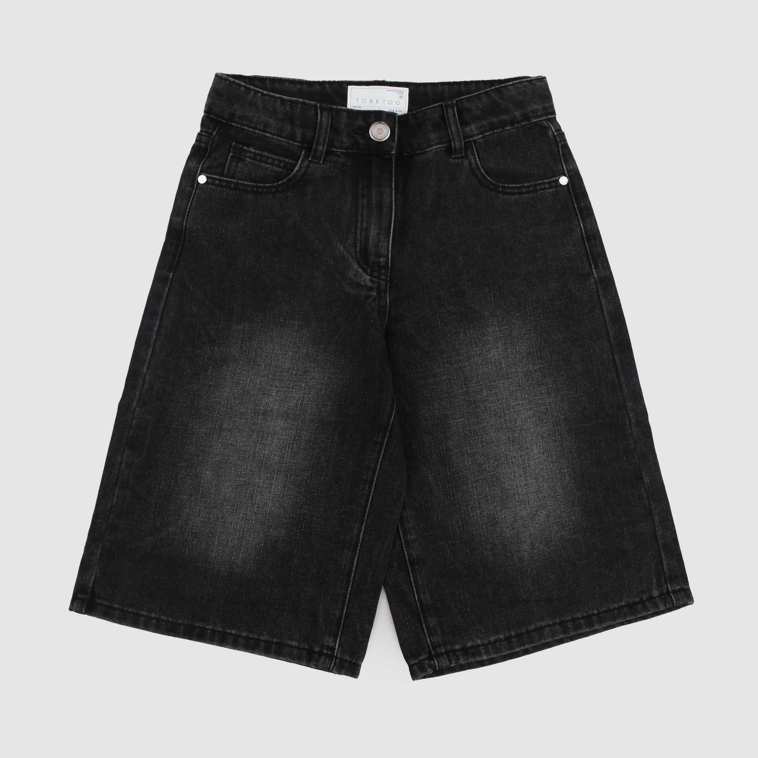 Bermuda Nero Modello Cinque Tasche Firmato TOBETOO