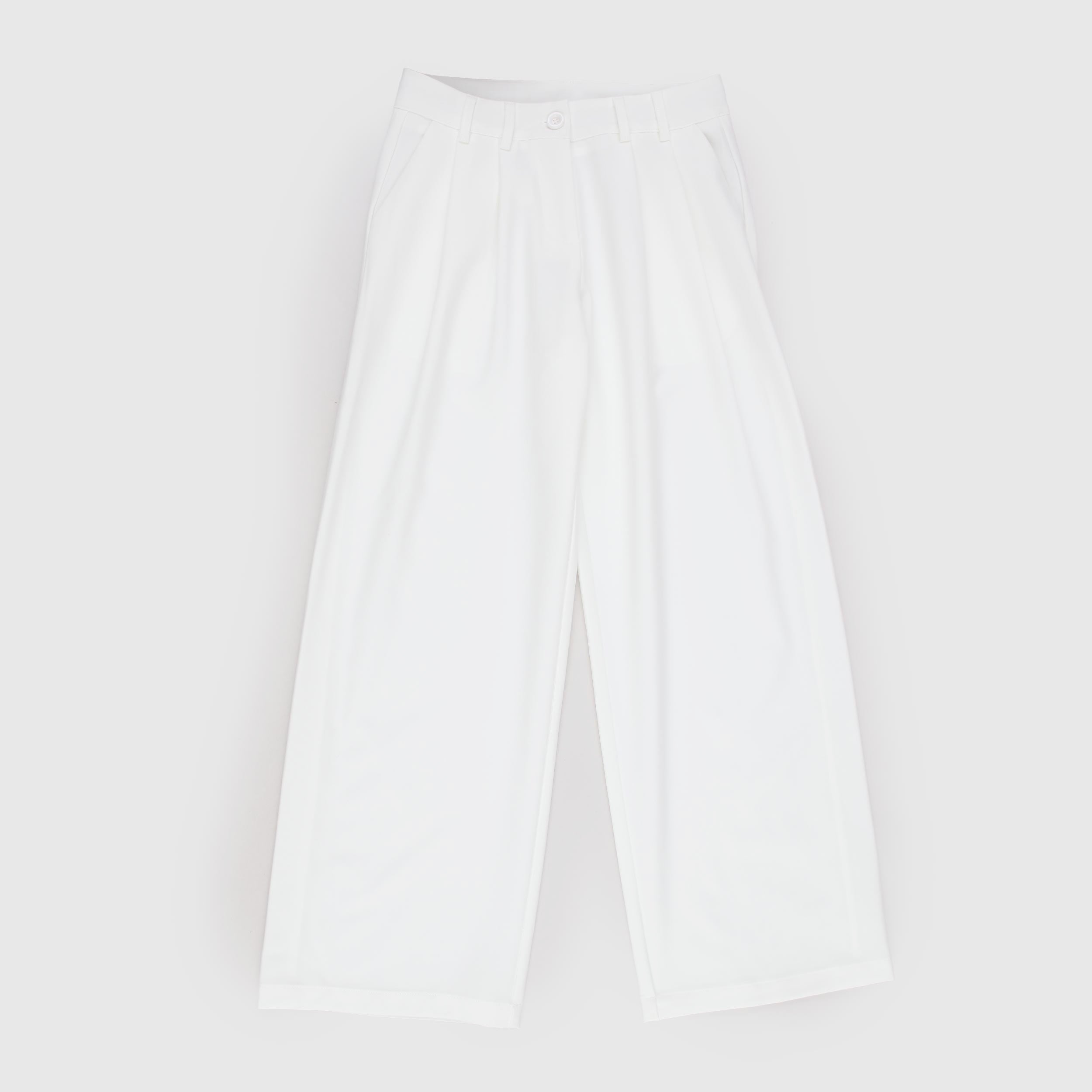 Pantalone Bianco con Tasche Oblique Firmato TOBETOO