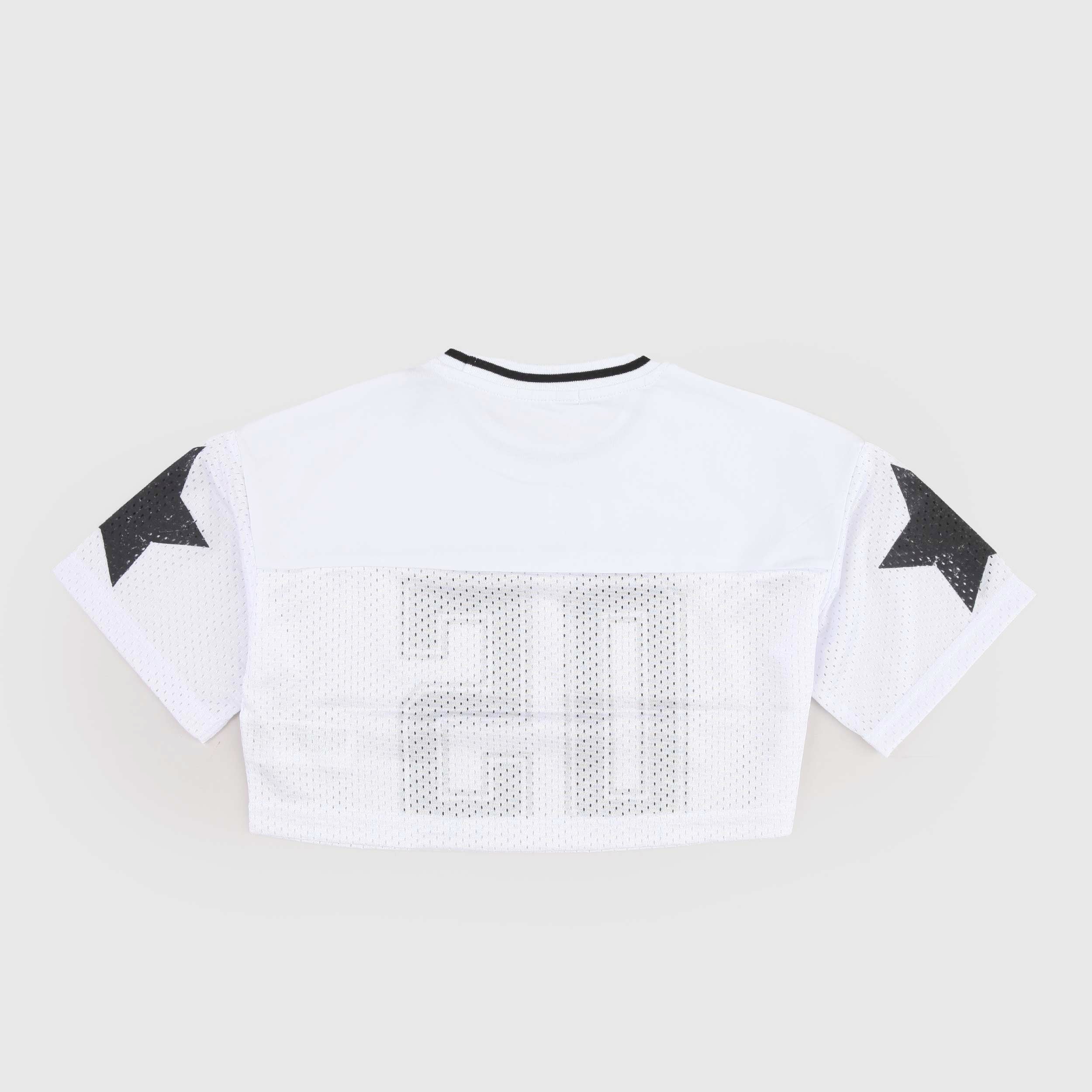 T-shirt Bianca e Nera con Stampa Firmata TOBETOO