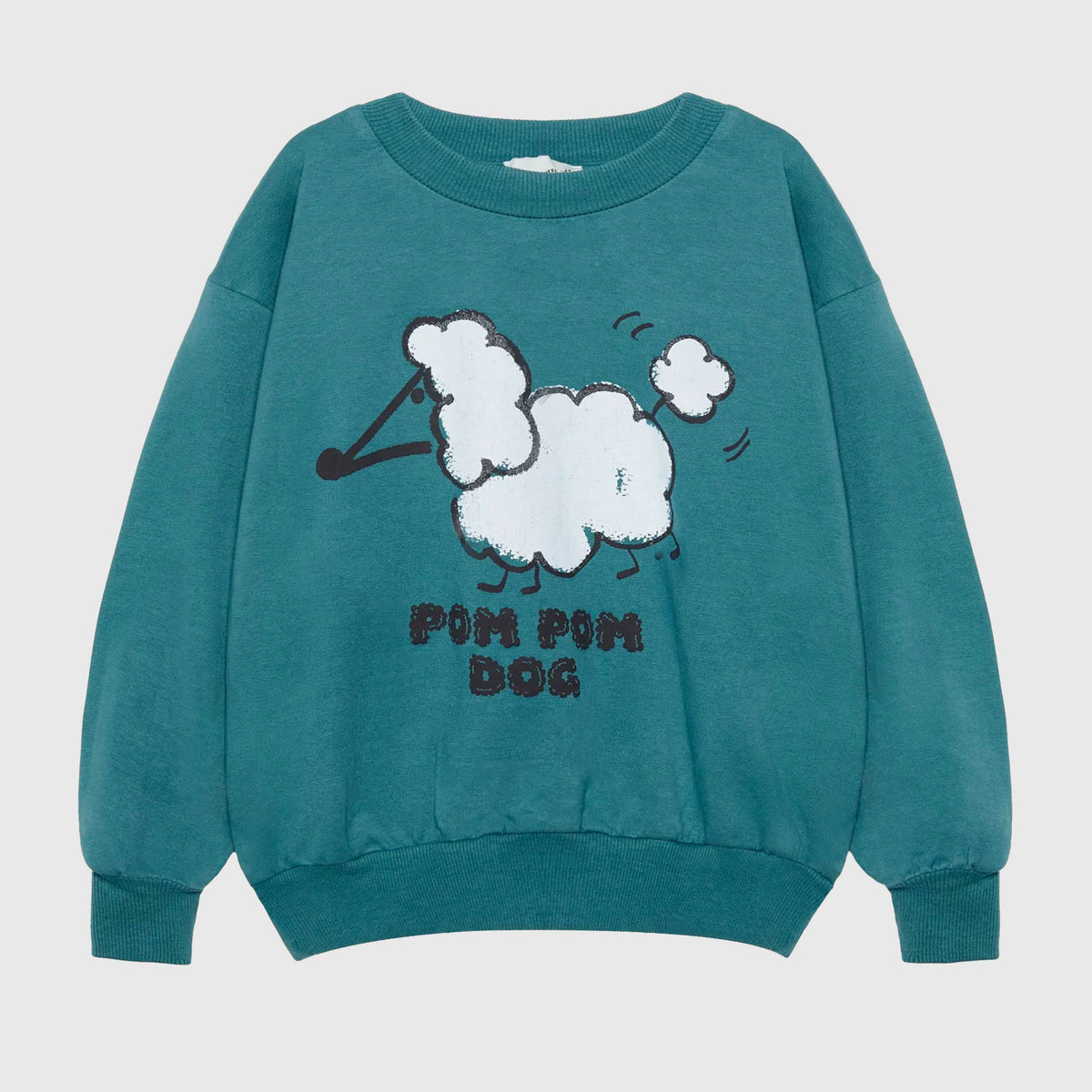 Felpa Verde Acqua Pom Pom Dog per Bambini WEEKEND HOUSE KIDS
