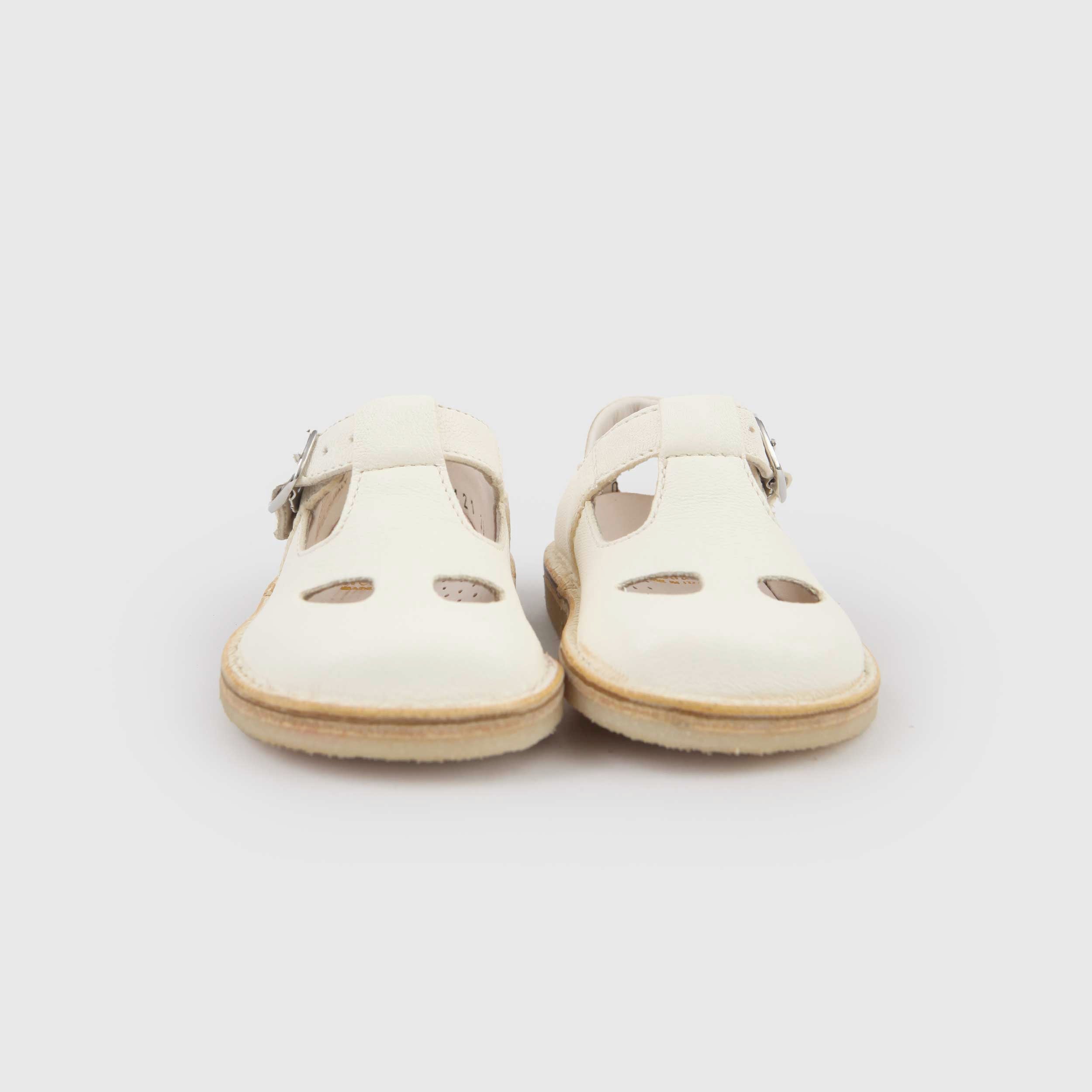 WESTLAKE Designer White Leather Sandals