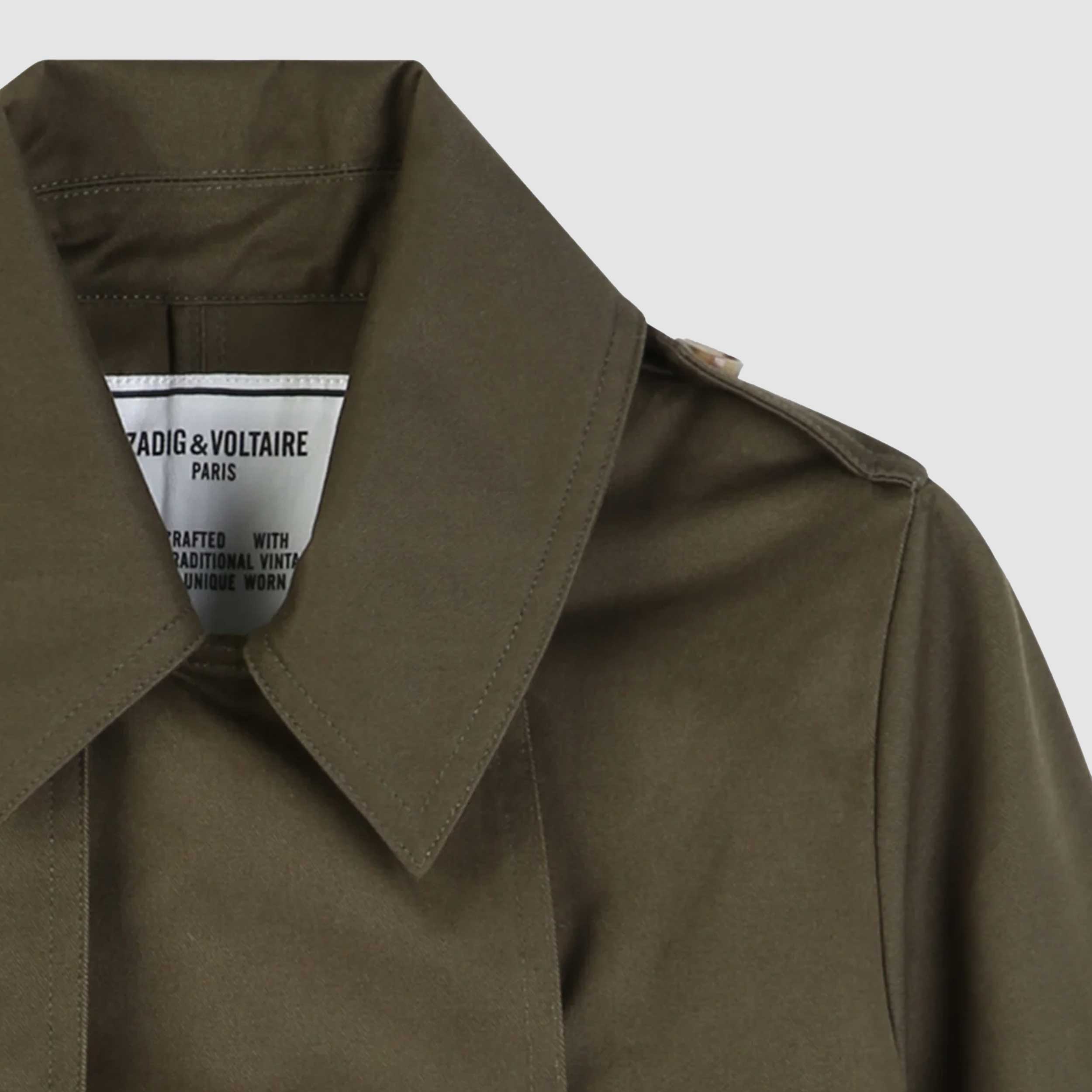 Green Shawl Collar Jacket by ZADIG AND VOLTAIRE