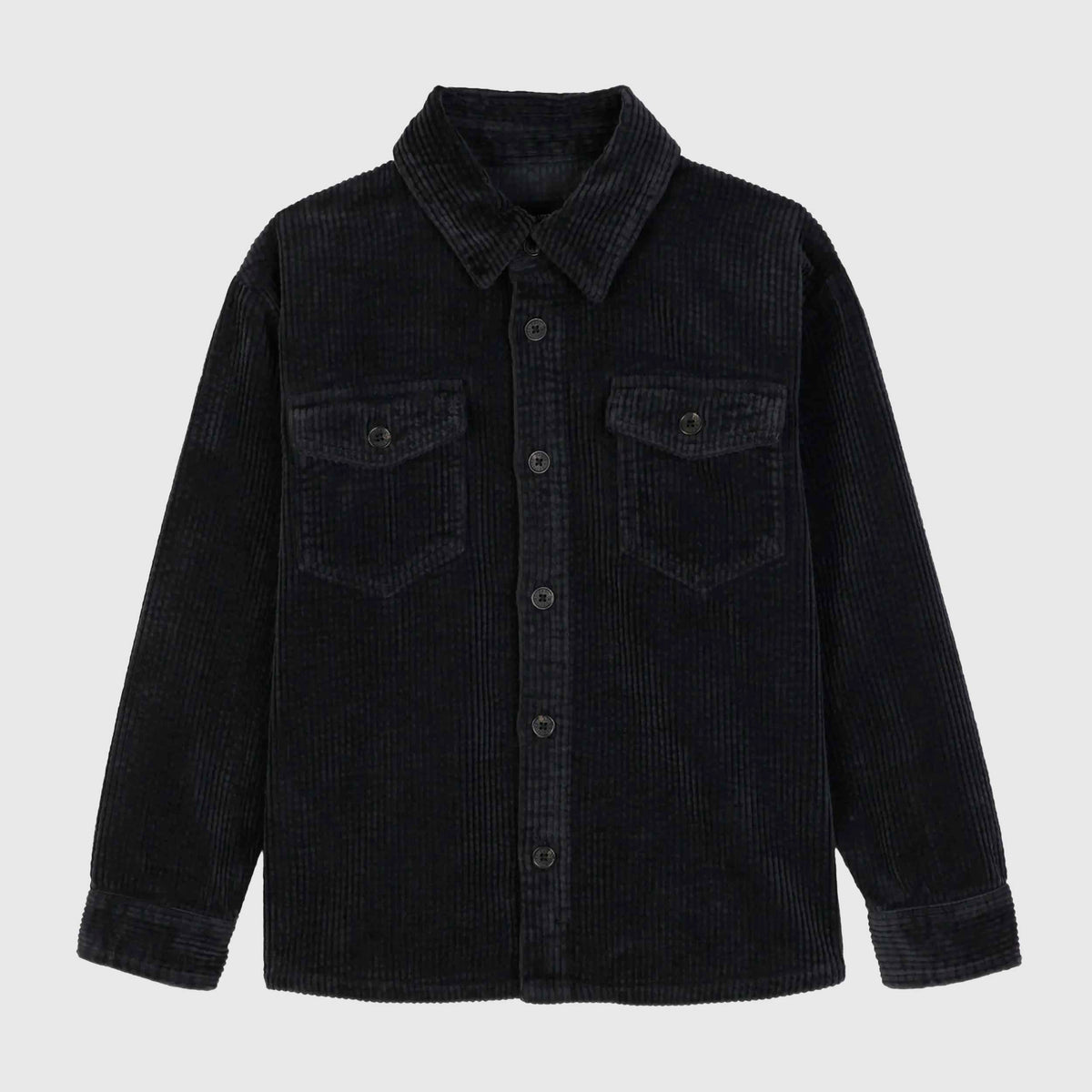 Camicia in Velluto Nero a Coste per Ragazzo ZADIG AND VOLTAIRE