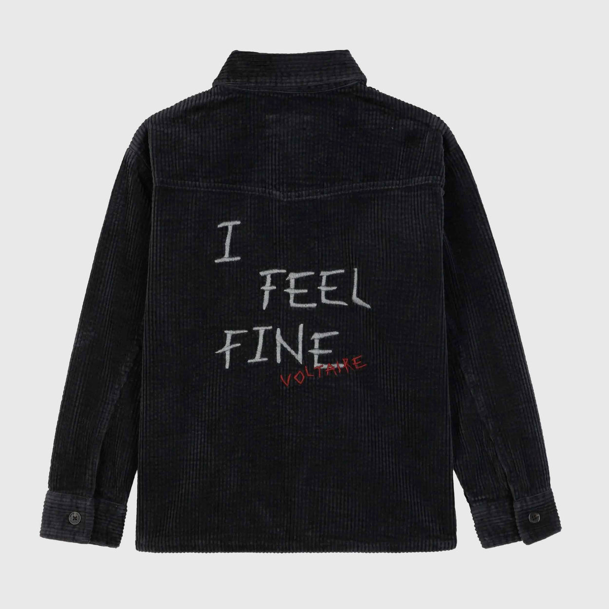 Camicia in Velluto Nero a Coste per Ragazzo ZADIG AND VOLTAIRE