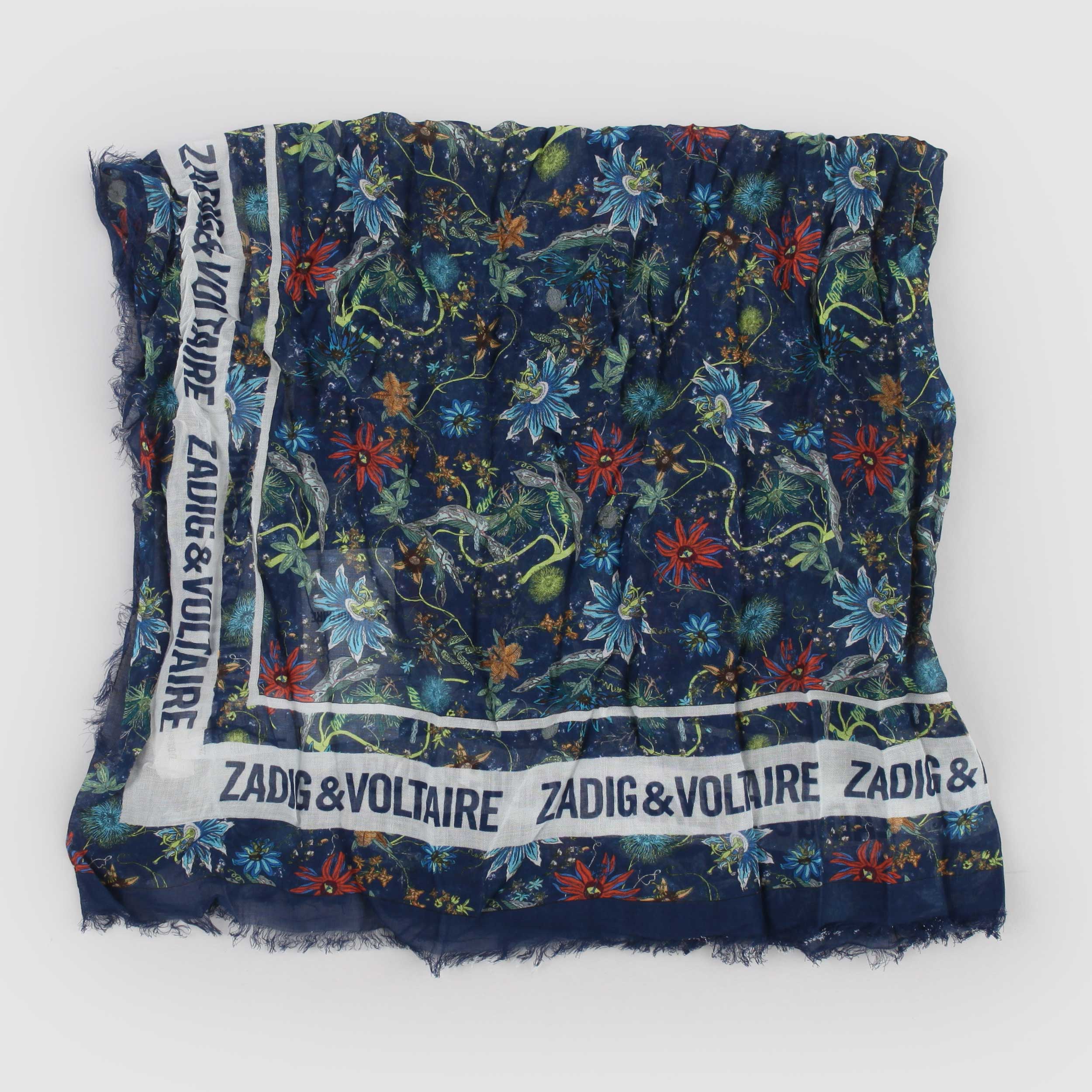 Foulard Fantasia Blu Firmato ZADIG AND VOLTAIRE