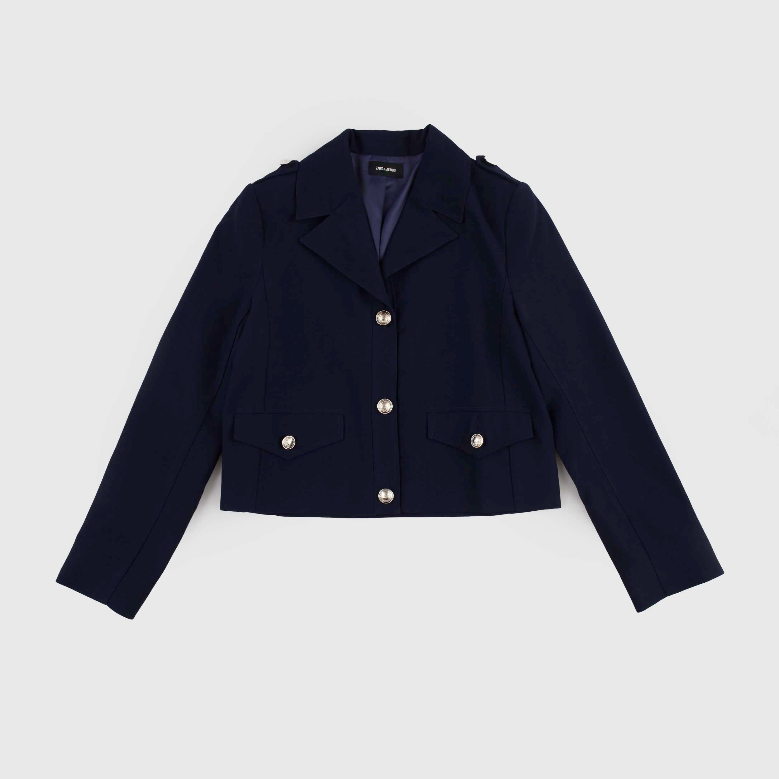 Giacca Blu Modello a Tre Bottoni Firmata ZADIG AND VOLTAIRE