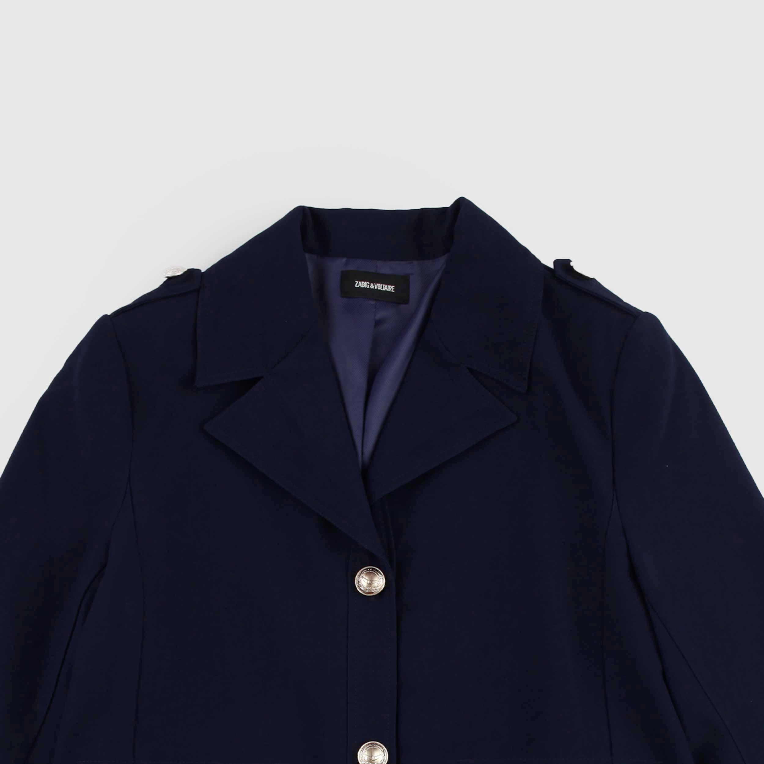 ZADIG AND VOLTAIRE Blue Three-Button Jacket