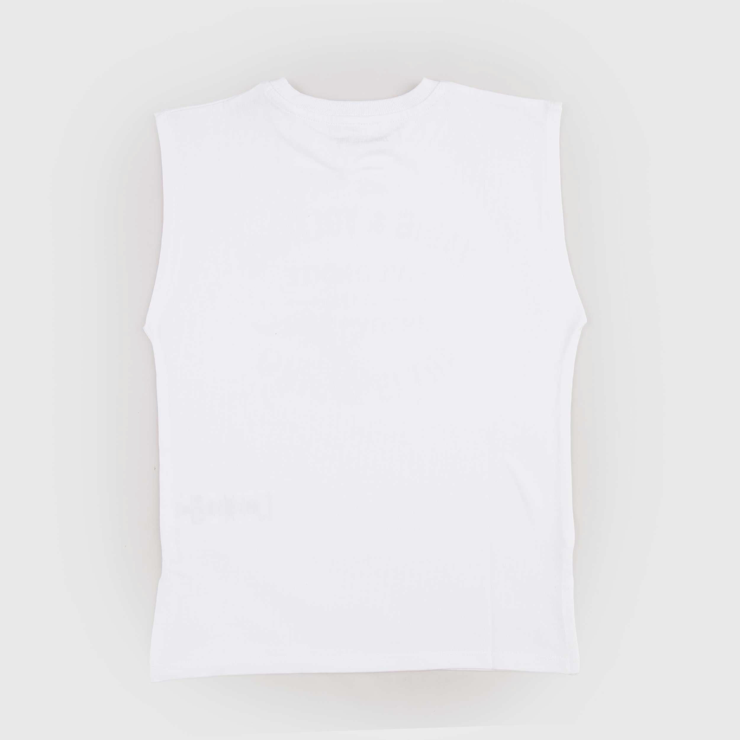 White Sleeveless Top with Rhinestones by ZADIG AND VOLTAIRE