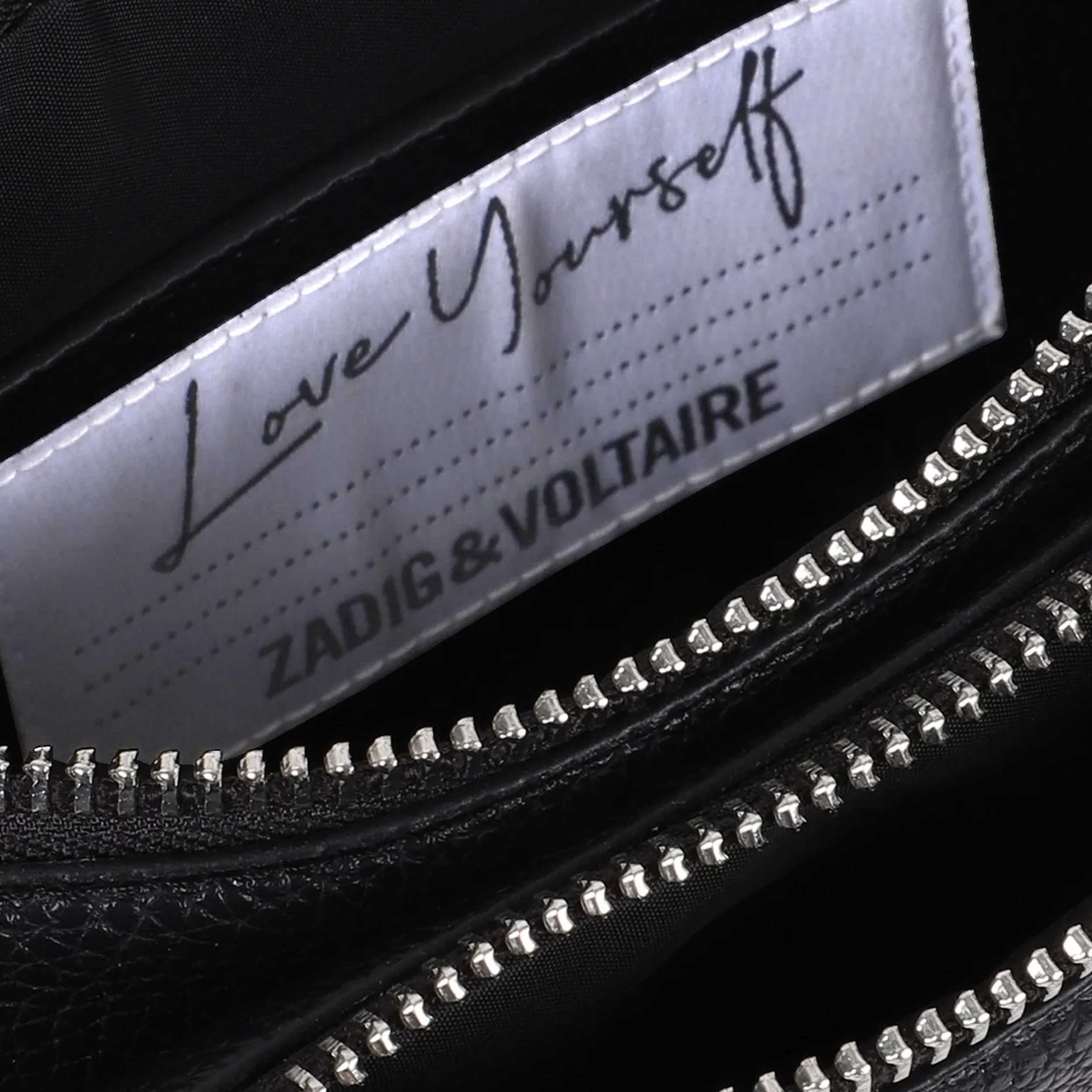 ZADIG AND VOLTAIRE Branded Studded Logo Handbag