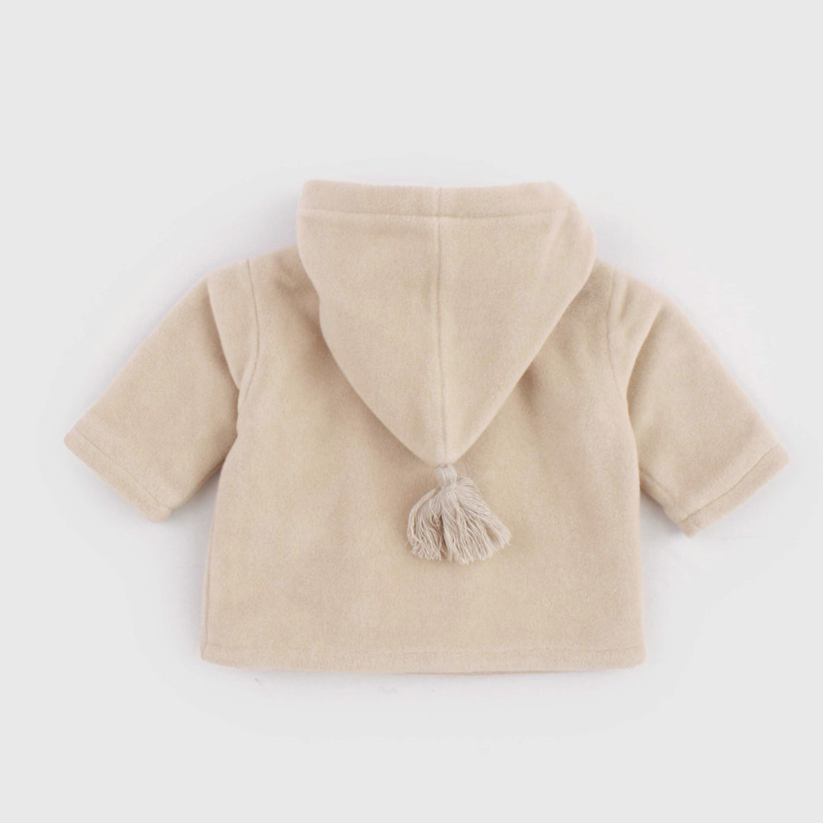 Cappottino Doppiopetto Beige in Panno per Neonati ZHOE AND TOBIAH