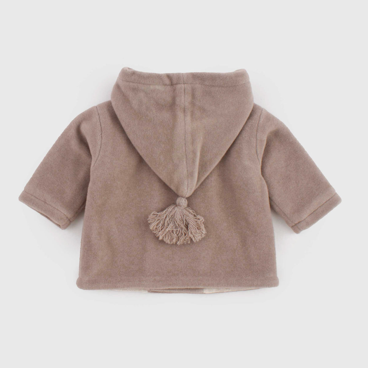 ZHOE AND TOBIAH Double-Breasted Dove Coat in Baby Cloth