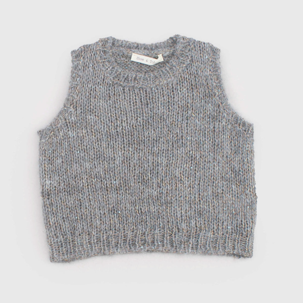 Gray Vest with Golden Reflections for Girl ZHOE AND TOBIAH