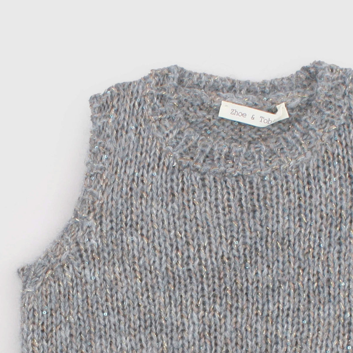 Gray Vest with Golden Reflections for Girl ZHOE AND TOBIAH