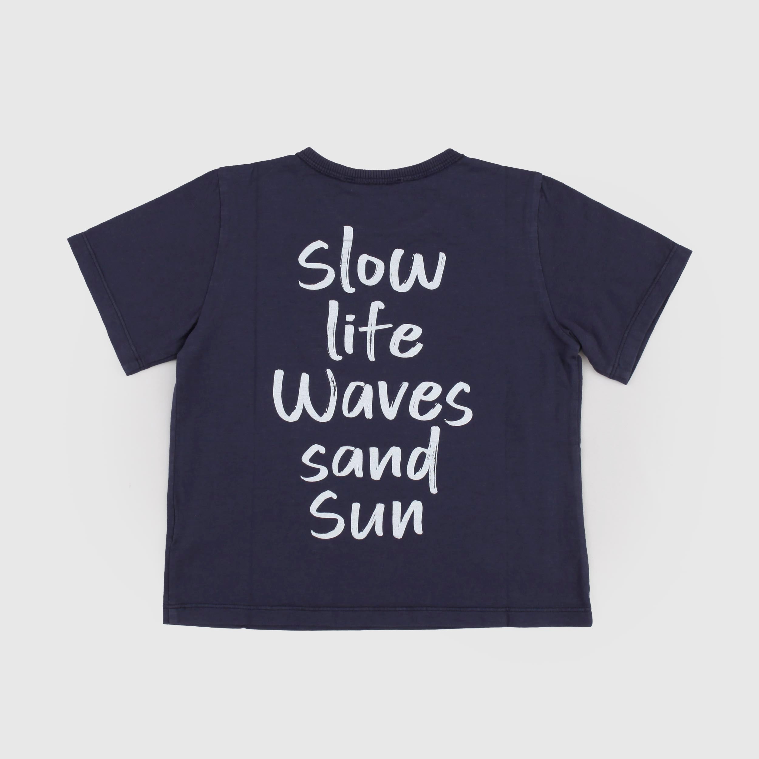 T-shirt Blu con Scritta Iconica Firmata ZHOE AND TOBIAH