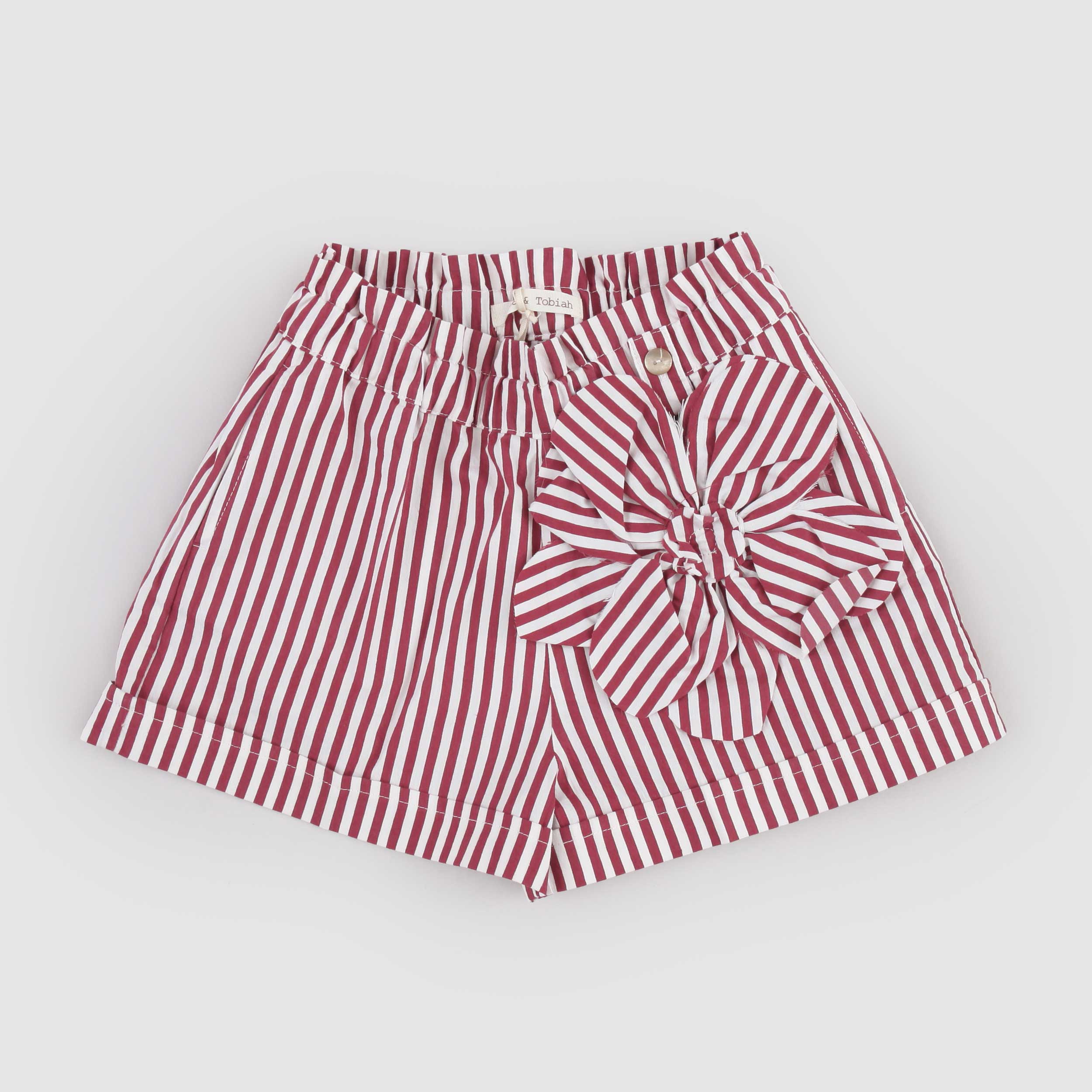 Shorts a Righe Bianche e Rosse Firmati ZHOE AND TOBIAH
