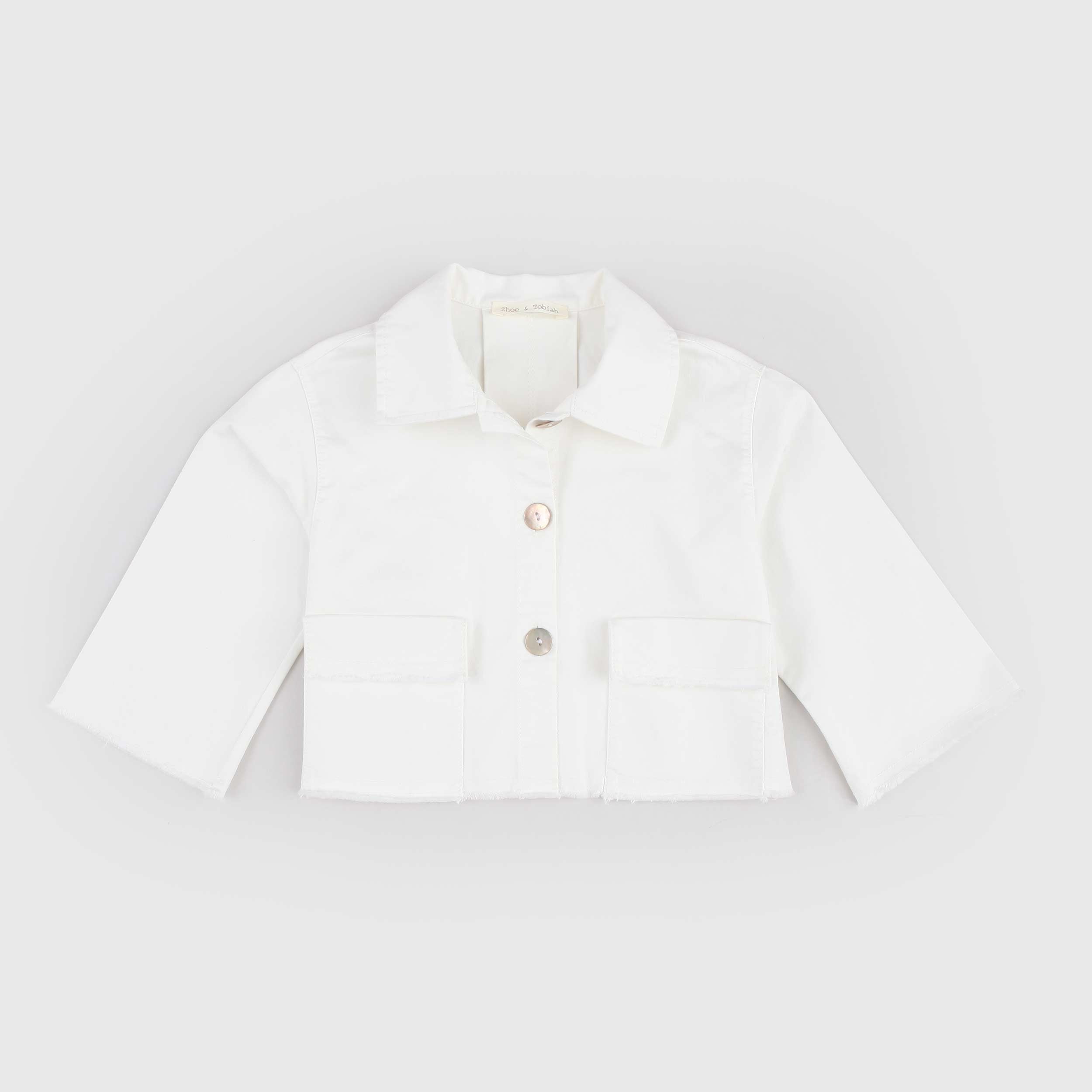 Giacca Color Latte con Piega Firmata ZHOE AND TOBIAH