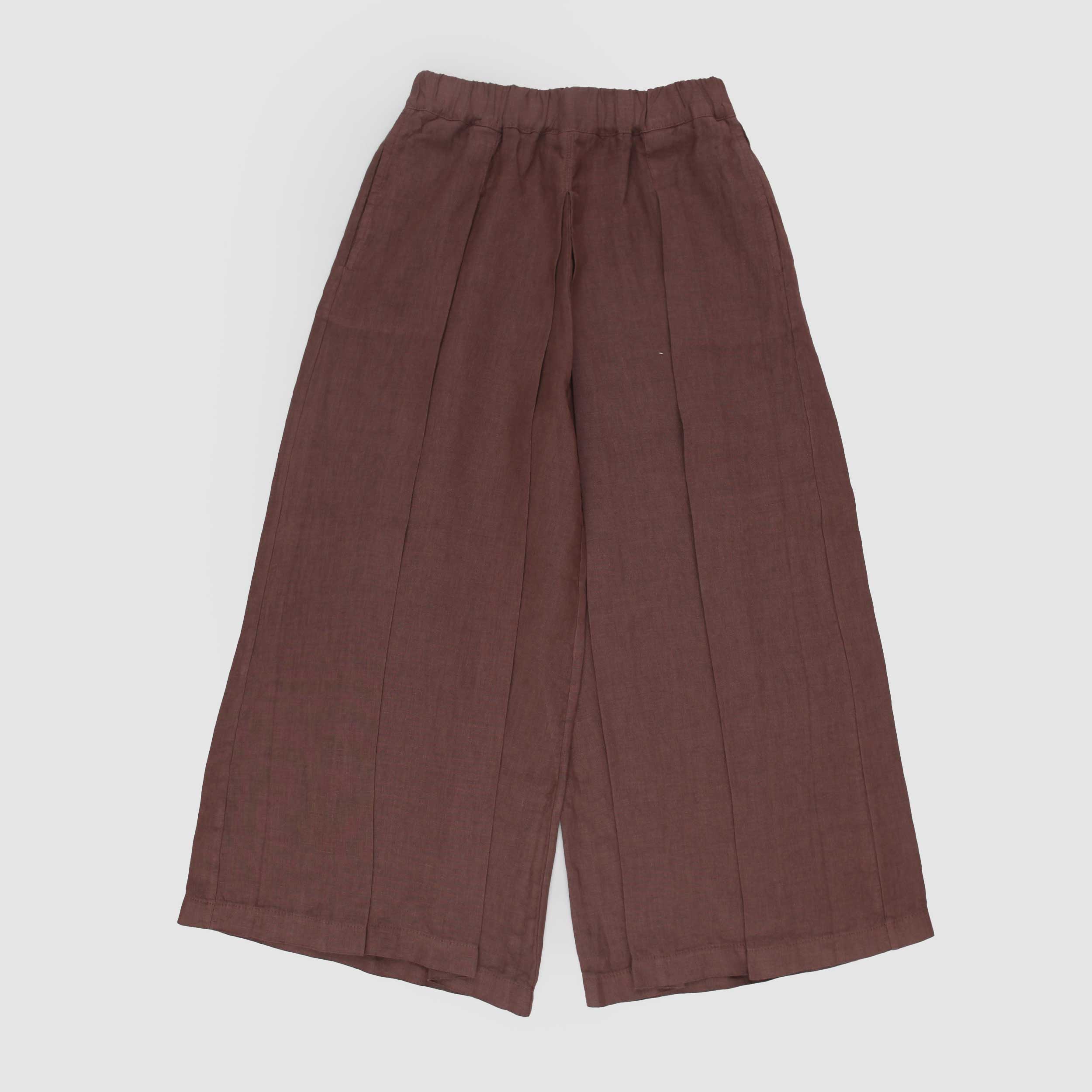 Brown Pleated Trousers by ZHOE AND TOBIAH