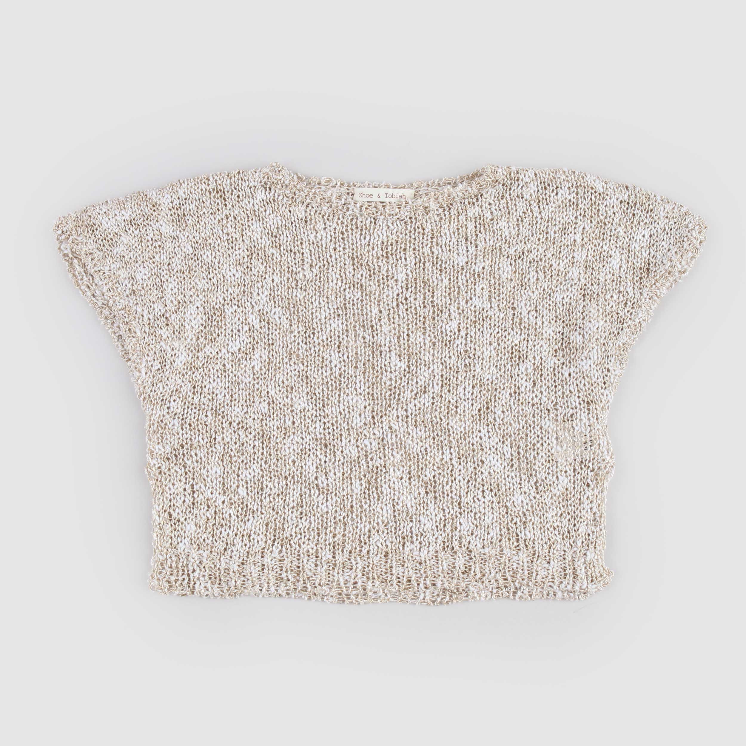 T-shirt con Sfumature Oro Firmata ZHOE AND TOBIAH